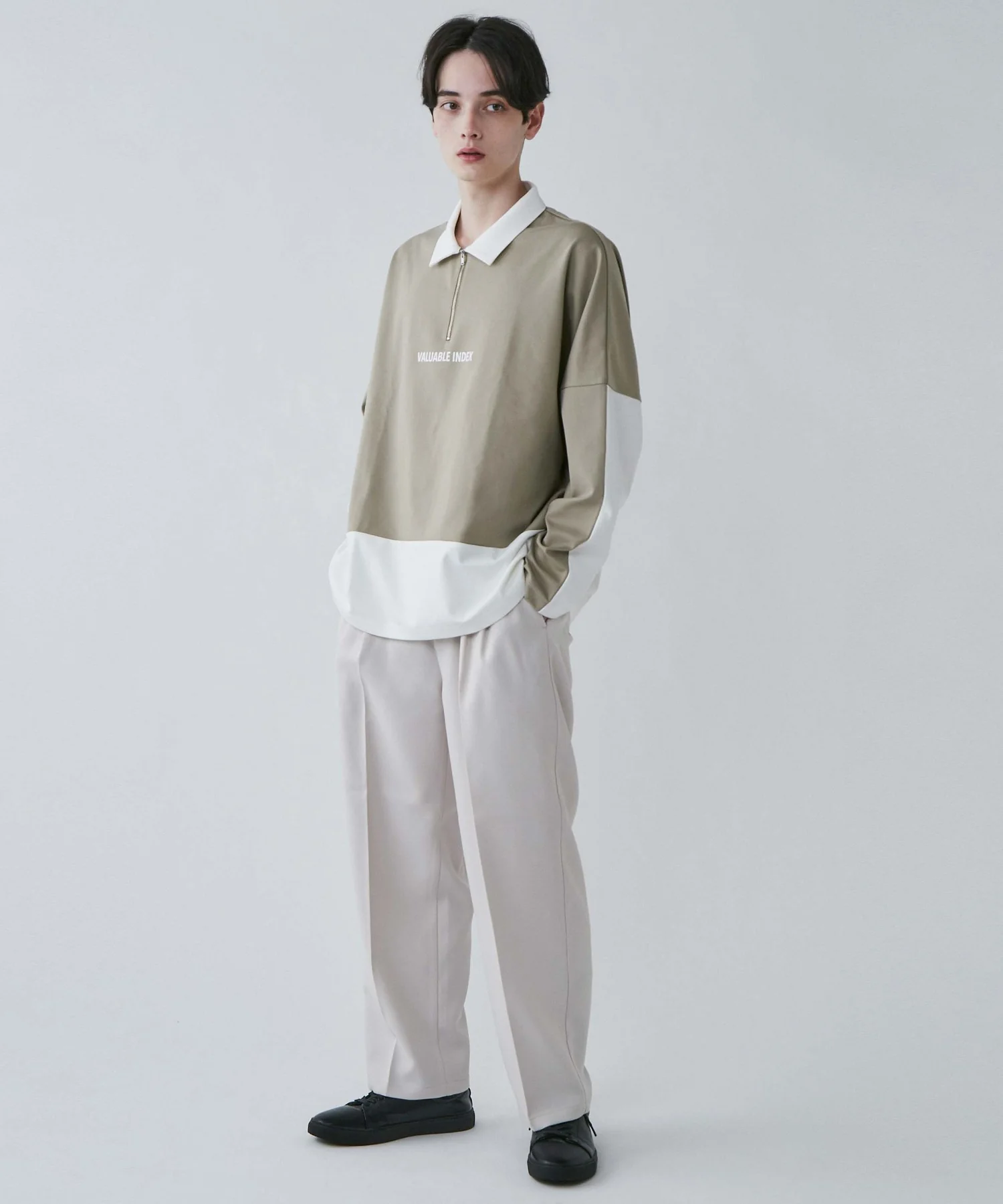 ドルマンポンチハーフZIPプルオーバー - Image 7