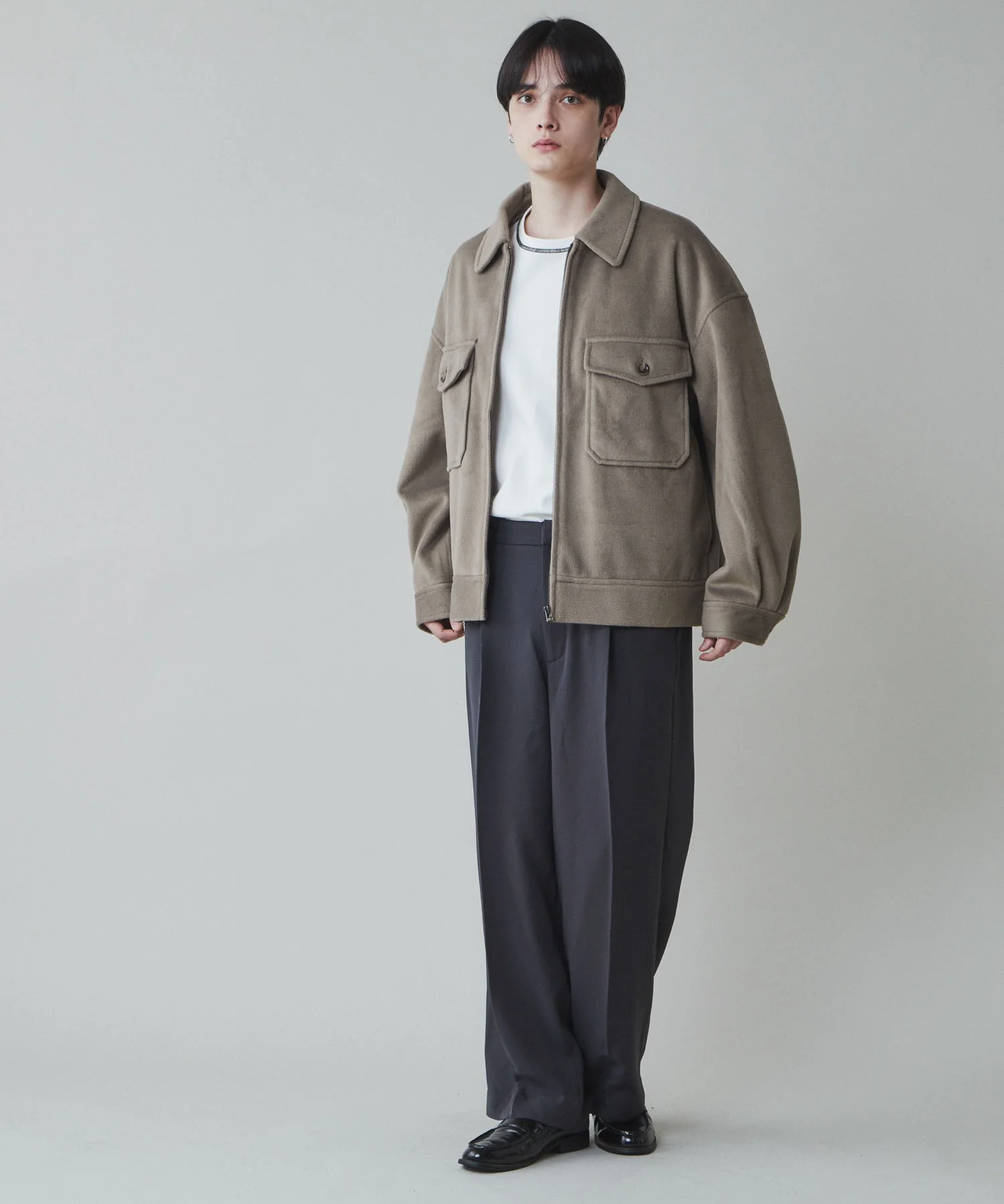 ニットメルトンZIPブルゾン - Image 13