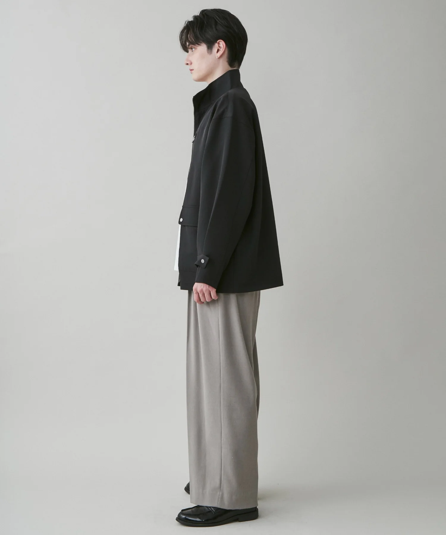 起毛TR　ワイドストレートスラックス - Image 20