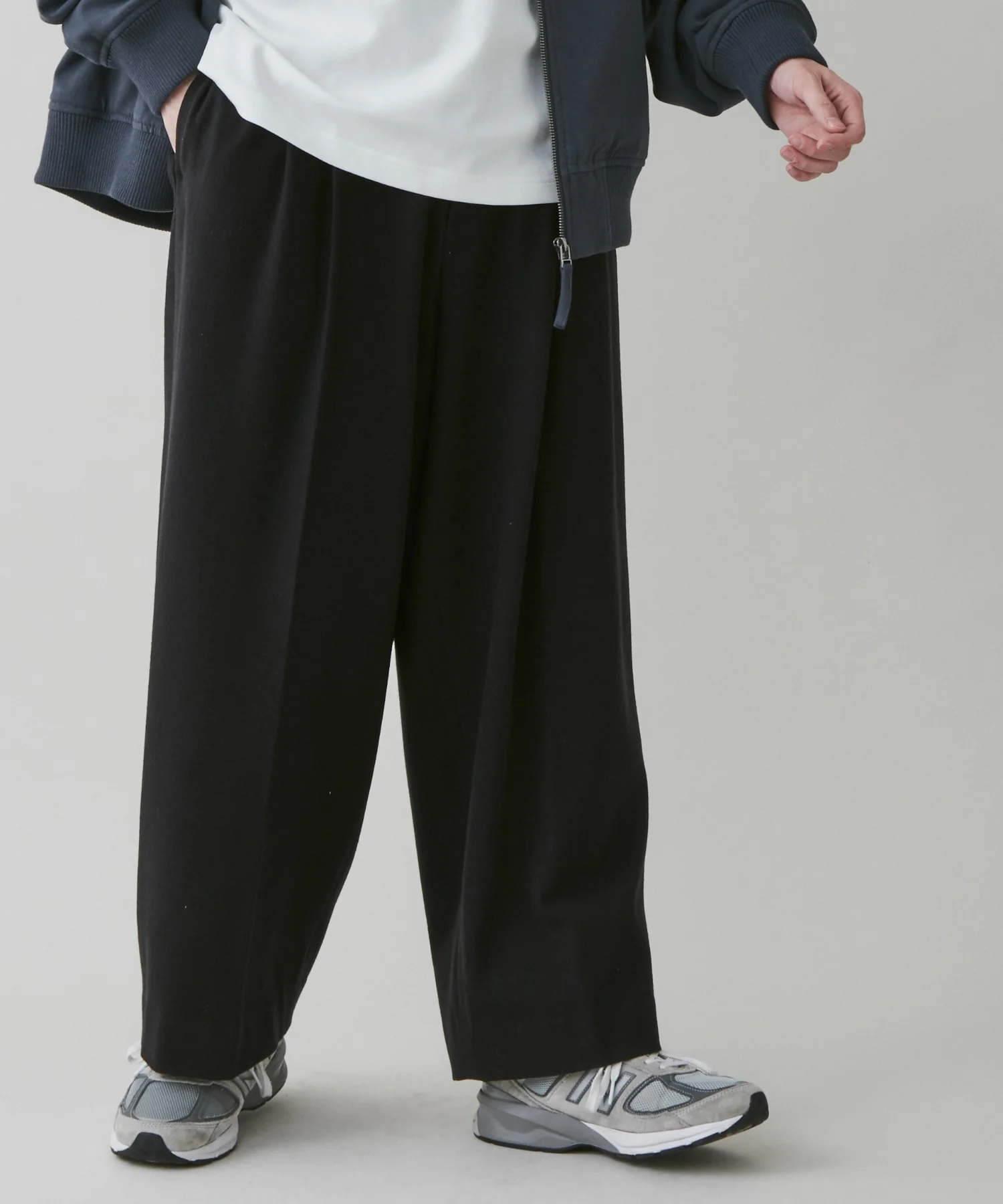 起毛TR　ワイドストレートスラックス - Image 30