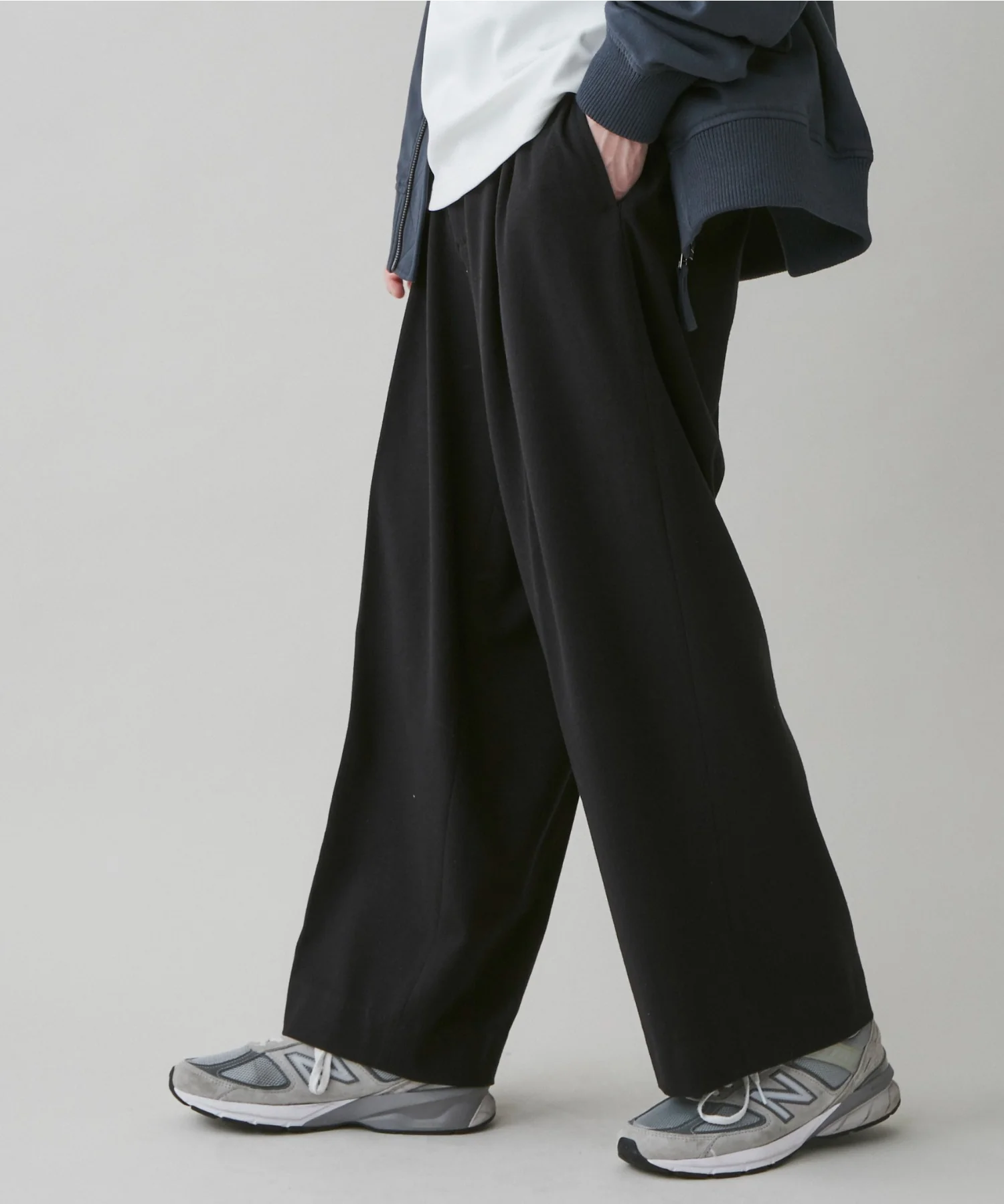 起毛TR　ワイドストレートスラックス - Image 31