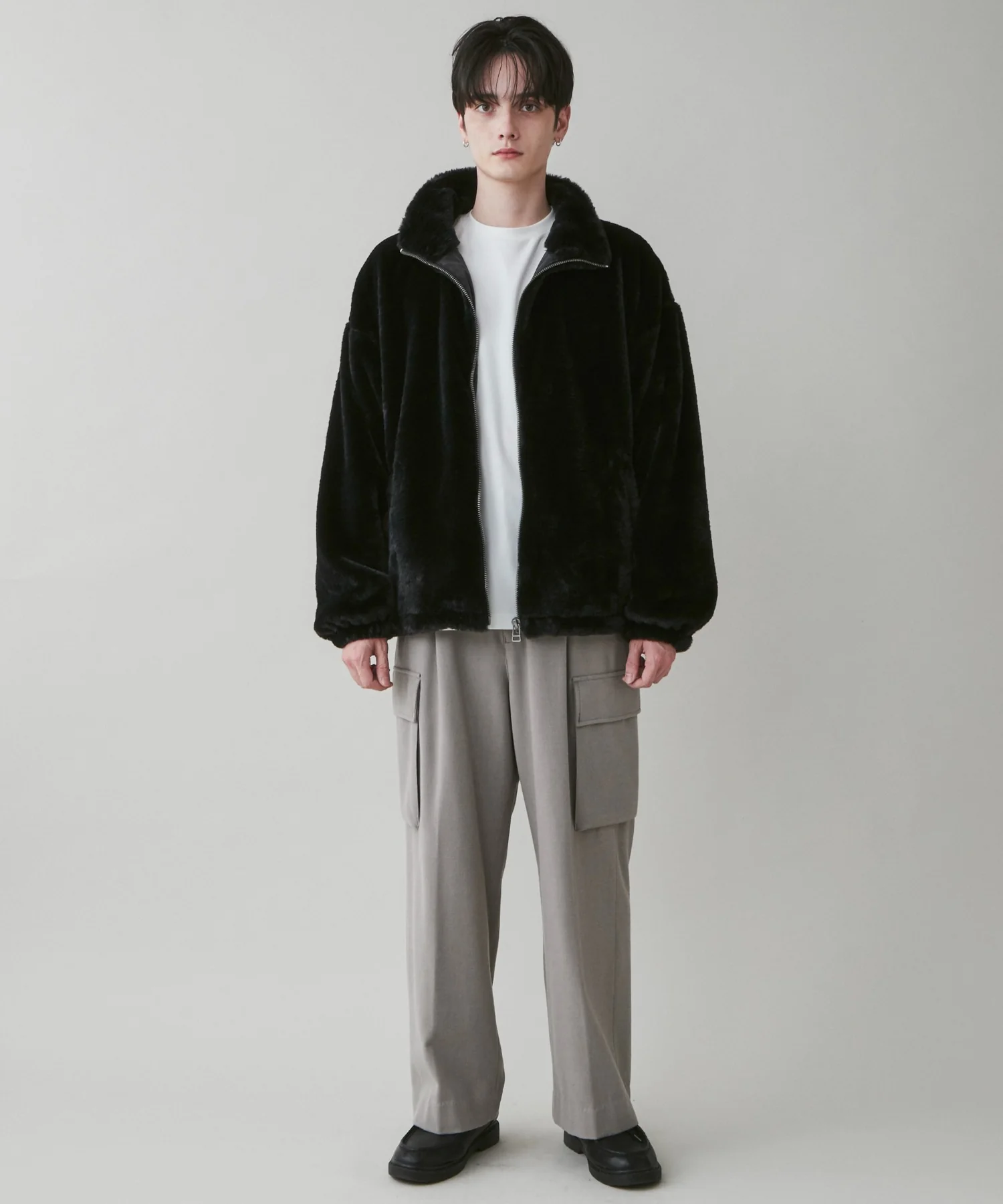 起毛TR　ワイドカーゴスラックス - Image 11
