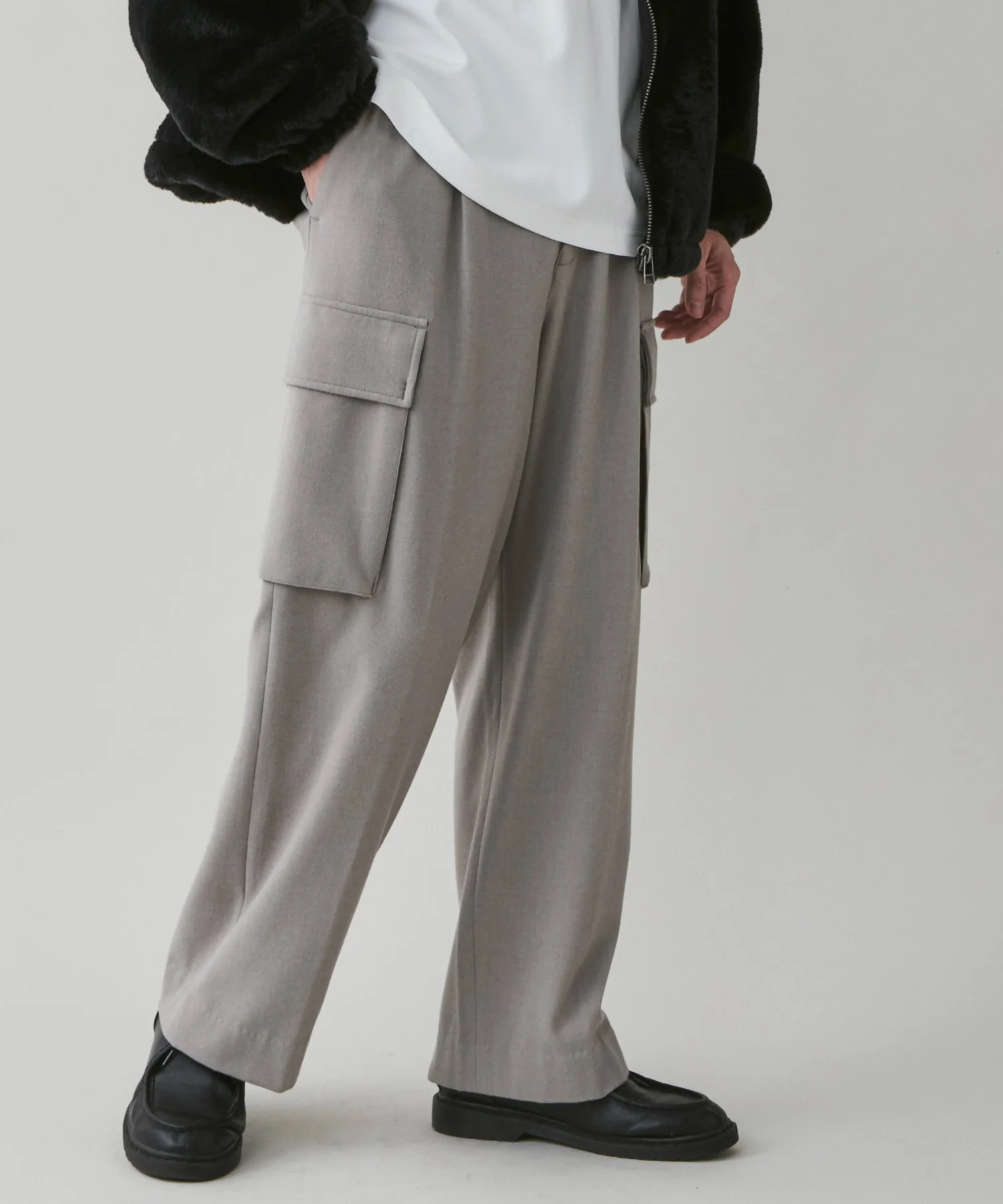 起毛TR　ワイドカーゴスラックス - Image 16