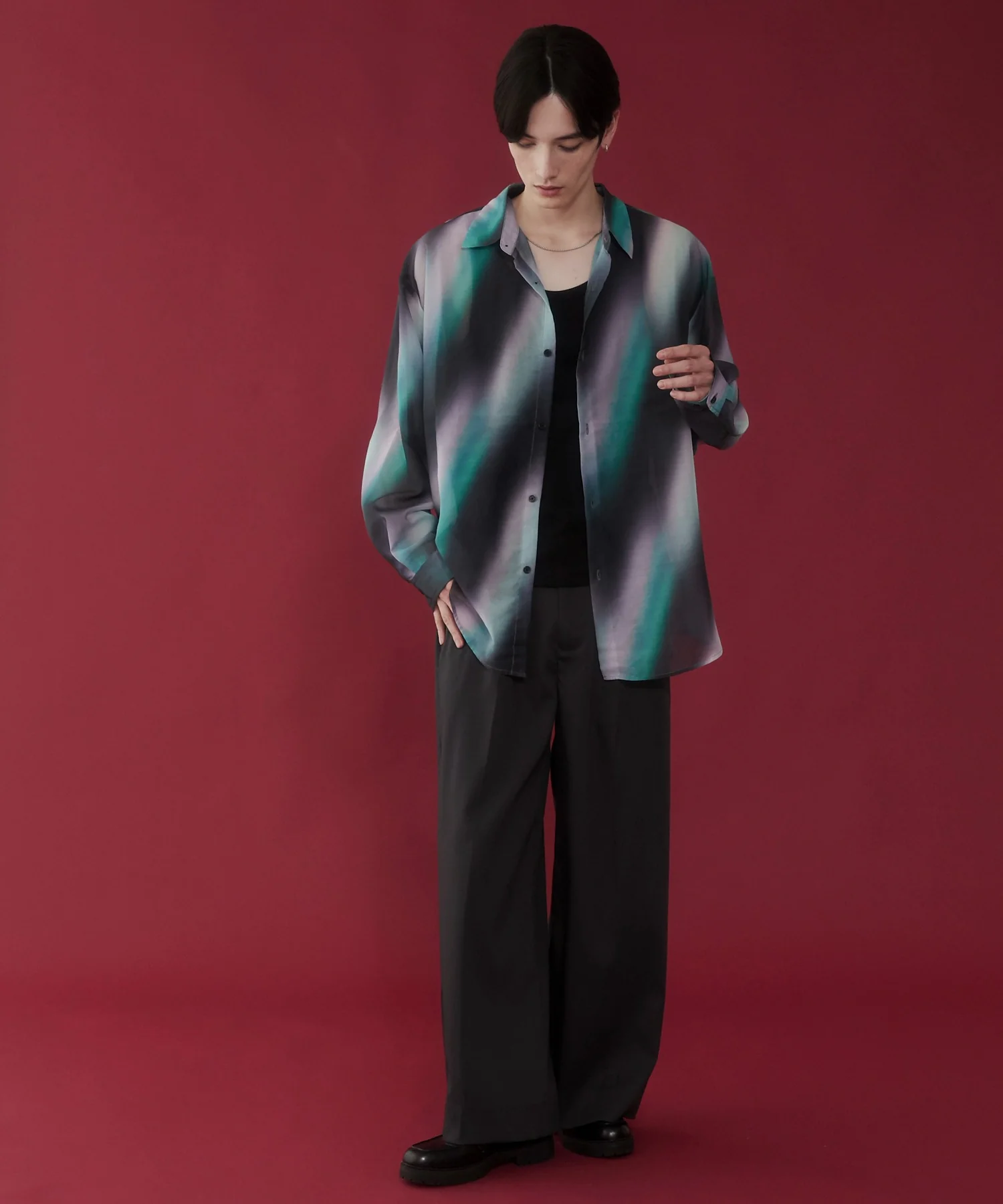 シアーパターンBIGシャツ（LS） - Image 6