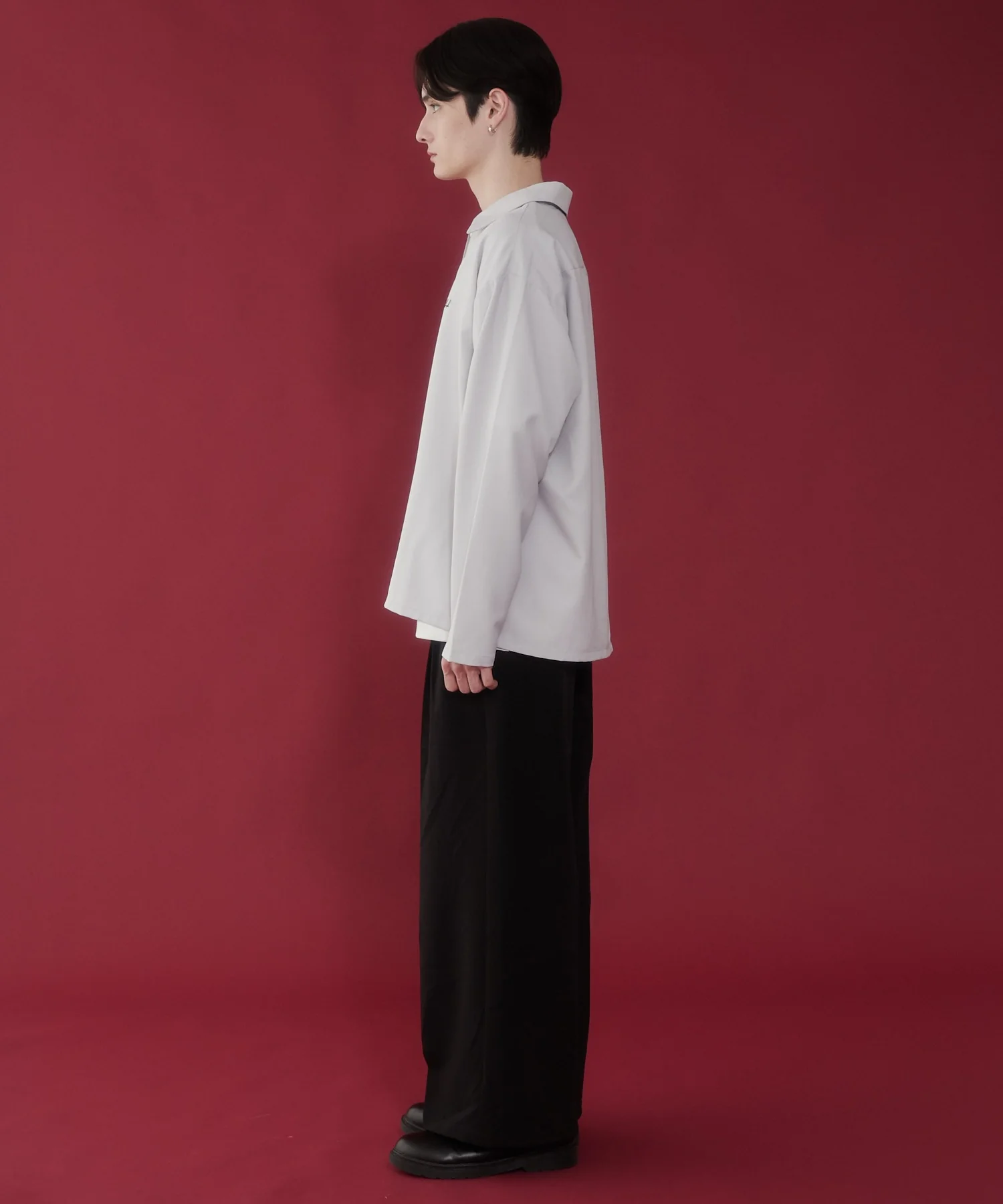ドライポリハーフZIPシャツ(LS) - Image 6