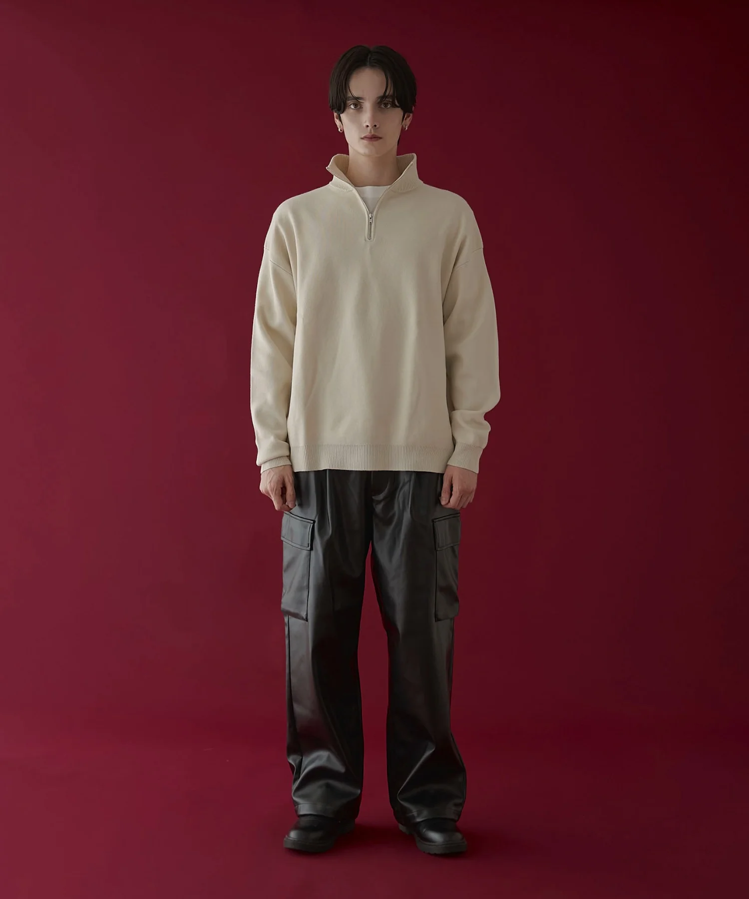 合皮カーゴスラックス - Image 4