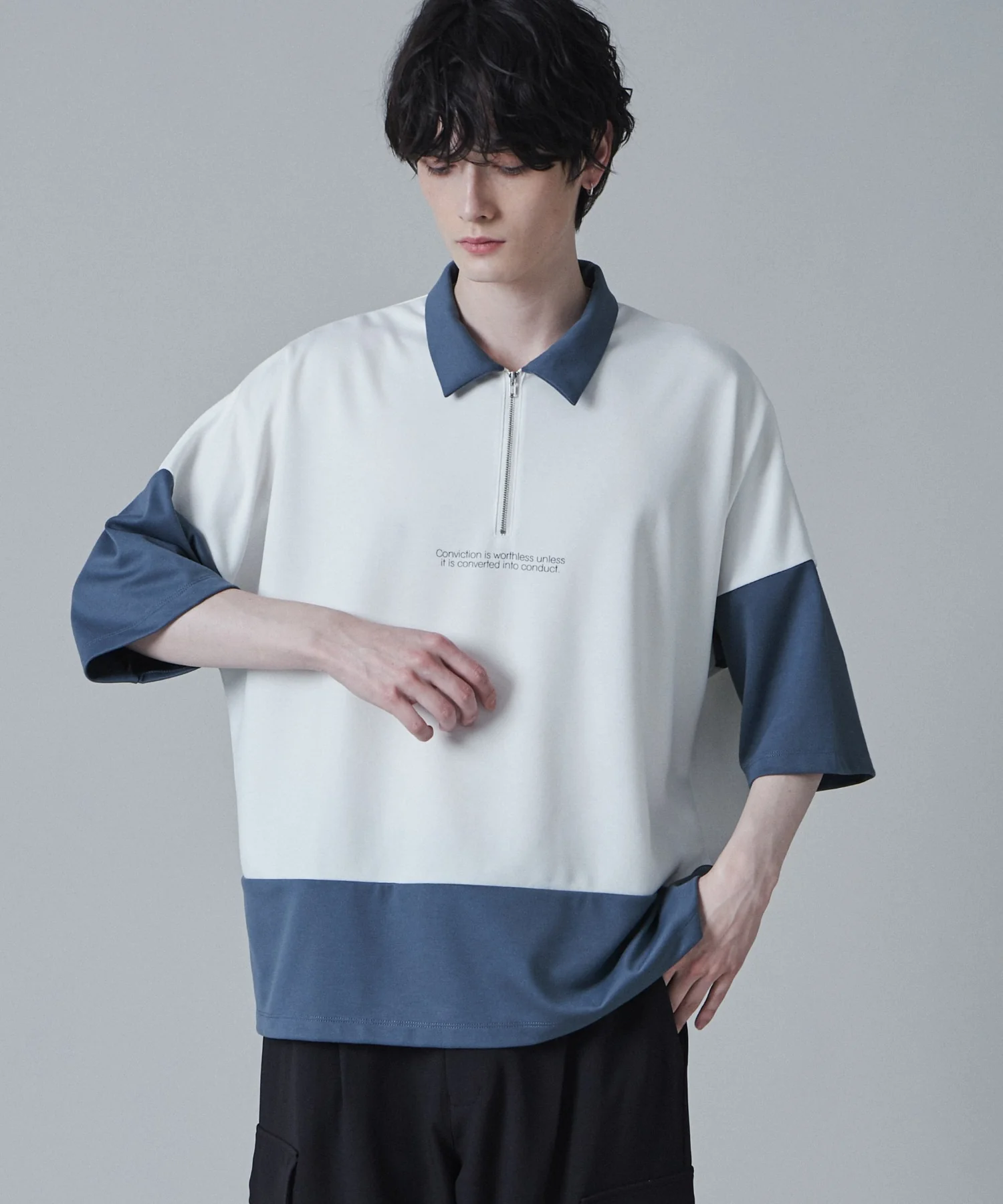 ドルマンポンチハーフジップT（S） - Image 10