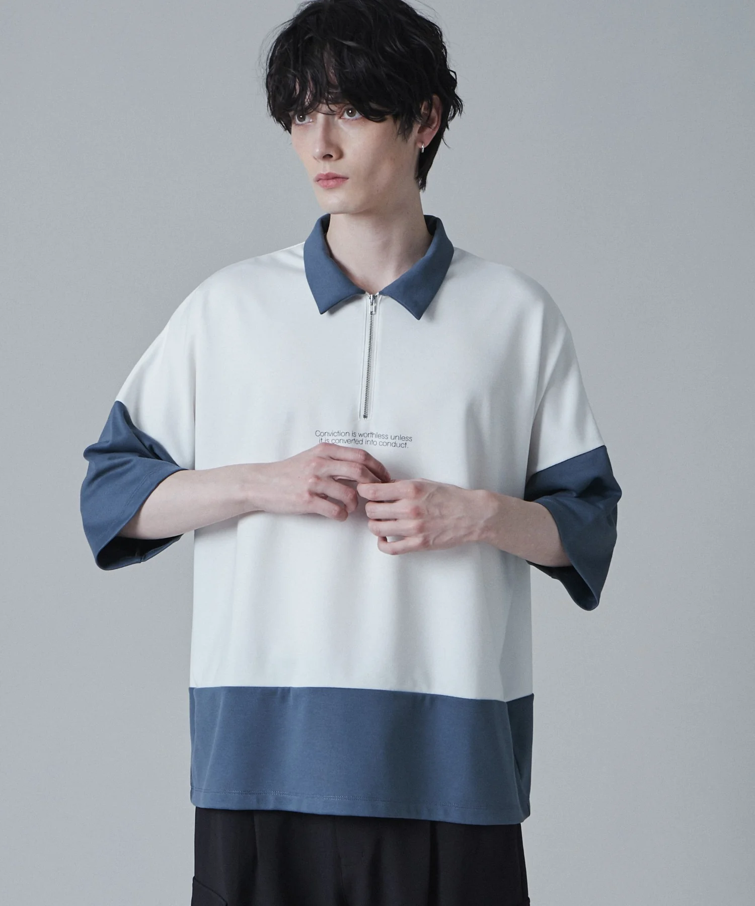 ドルマンポンチハーフジップT（S） - Image 11
