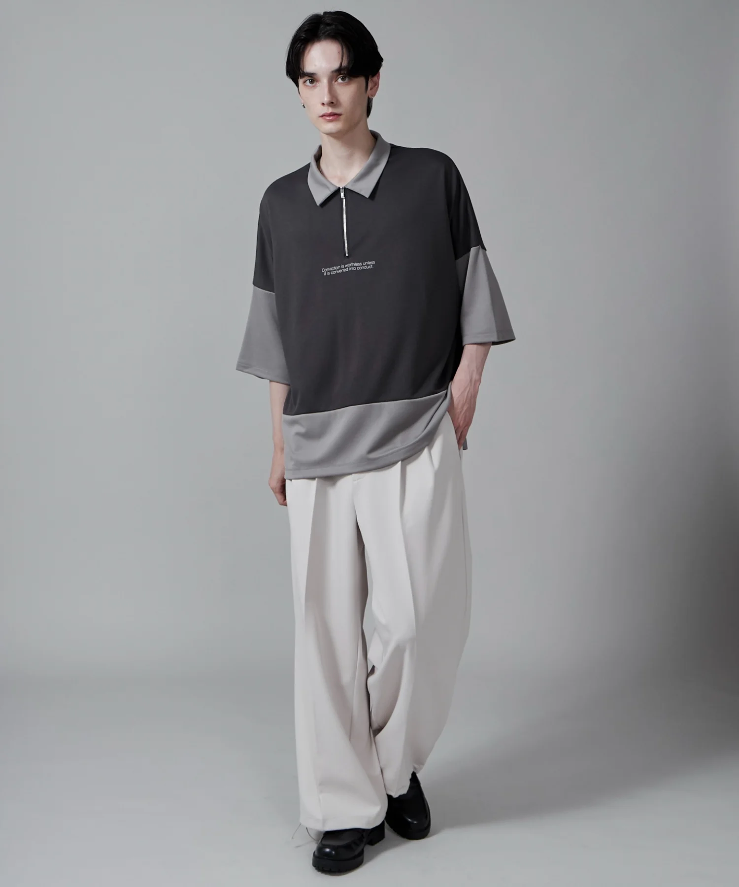 ドルマンポンチハーフジップT（S） - Image 19