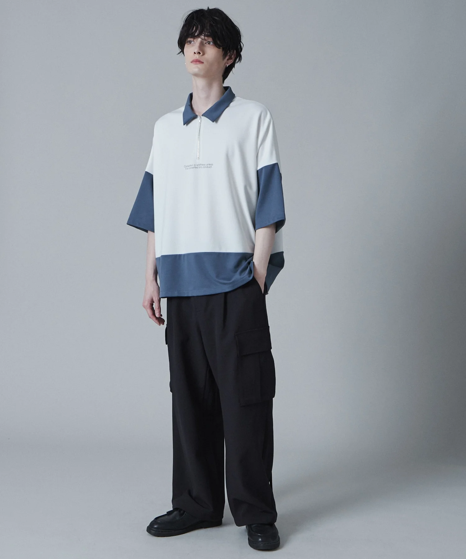 ドルマンポンチハーフジップT（S） - Image 4