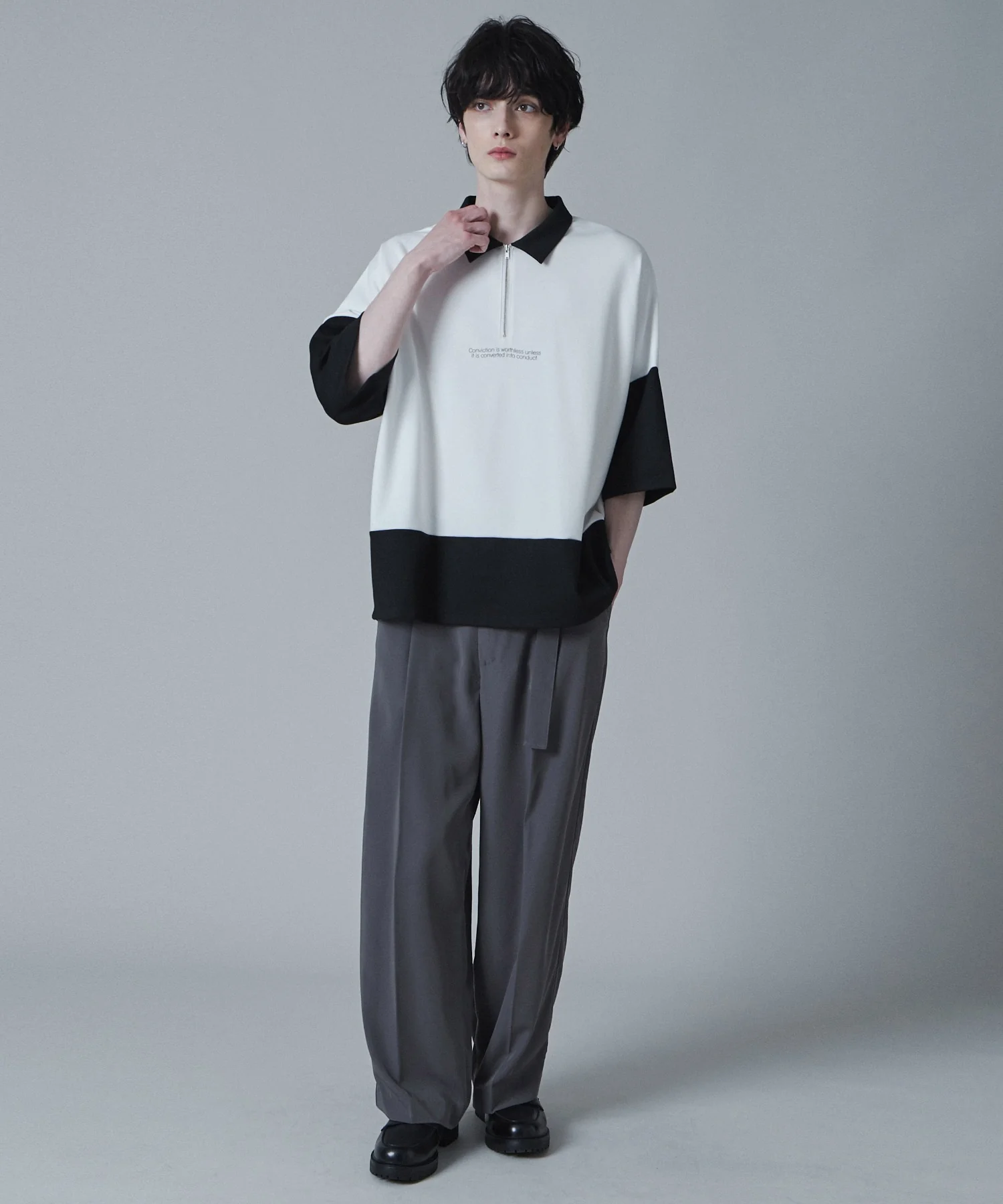 ドルマンポンチハーフジップT（S） - Image 6