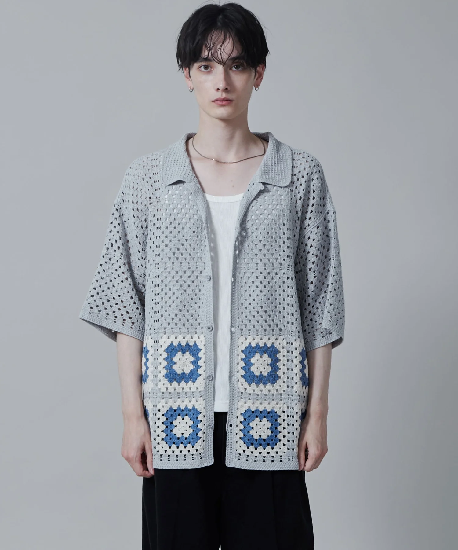 クロシェラインニットシャツ（S） - Image 11