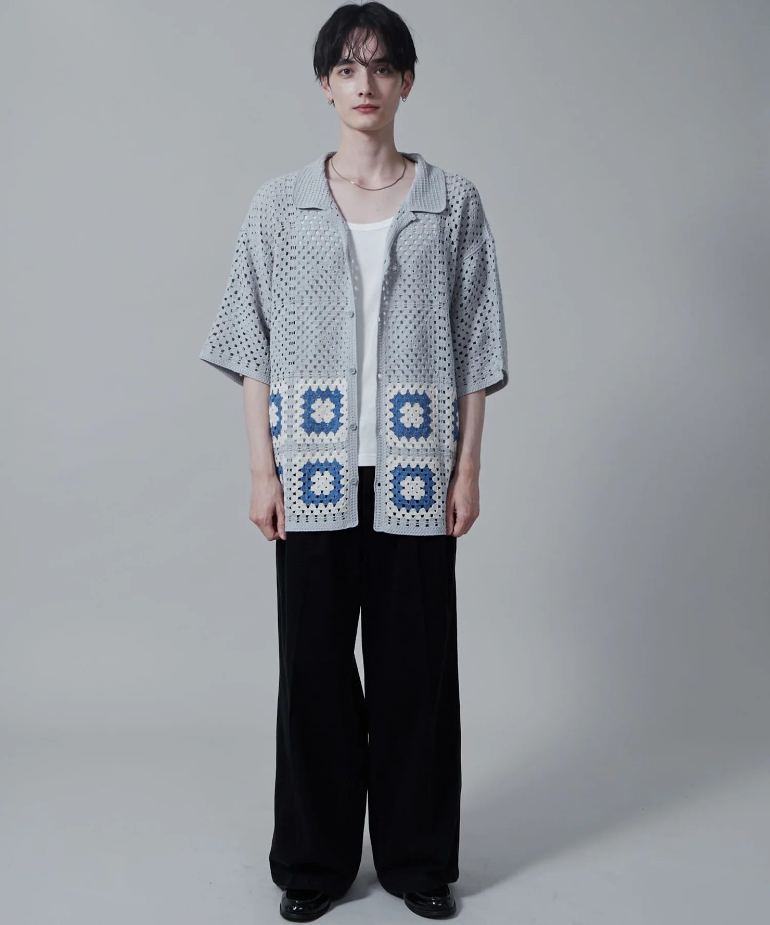クロシェラインニットシャツ（S） - Image 12
