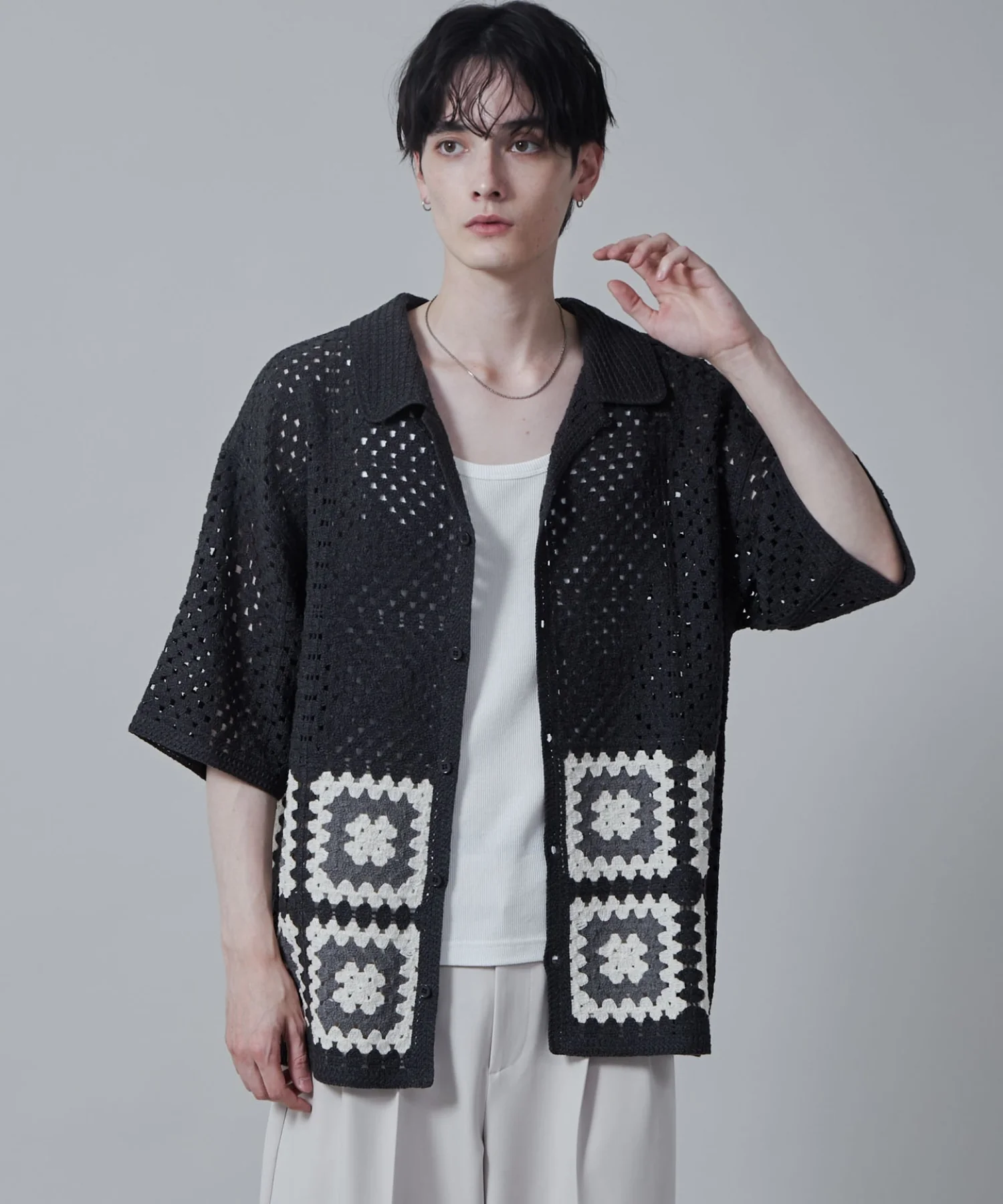 クロシェラインニットシャツ（S） - Image 23
