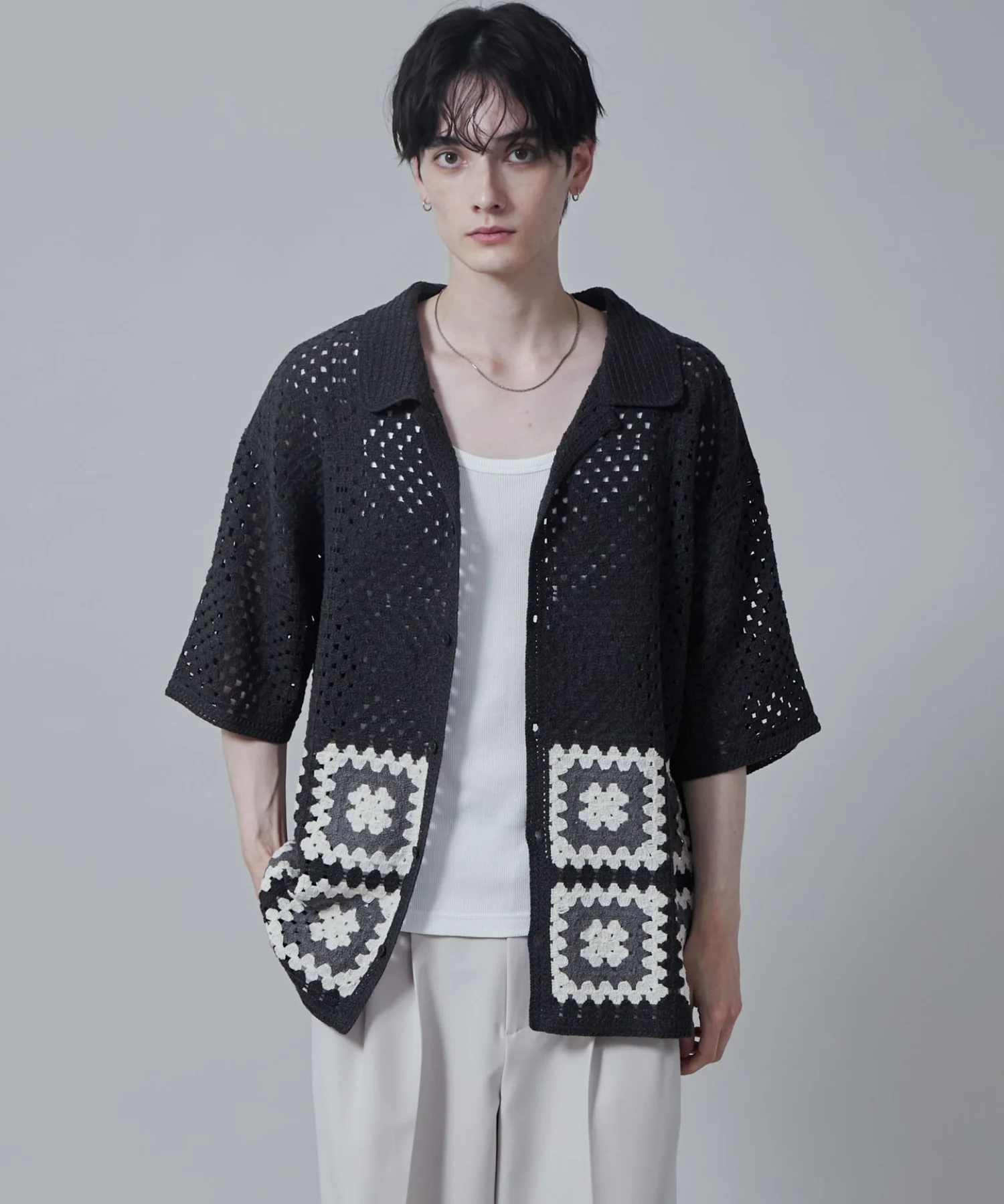 クロシェラインニットシャツ（S） - Image 24