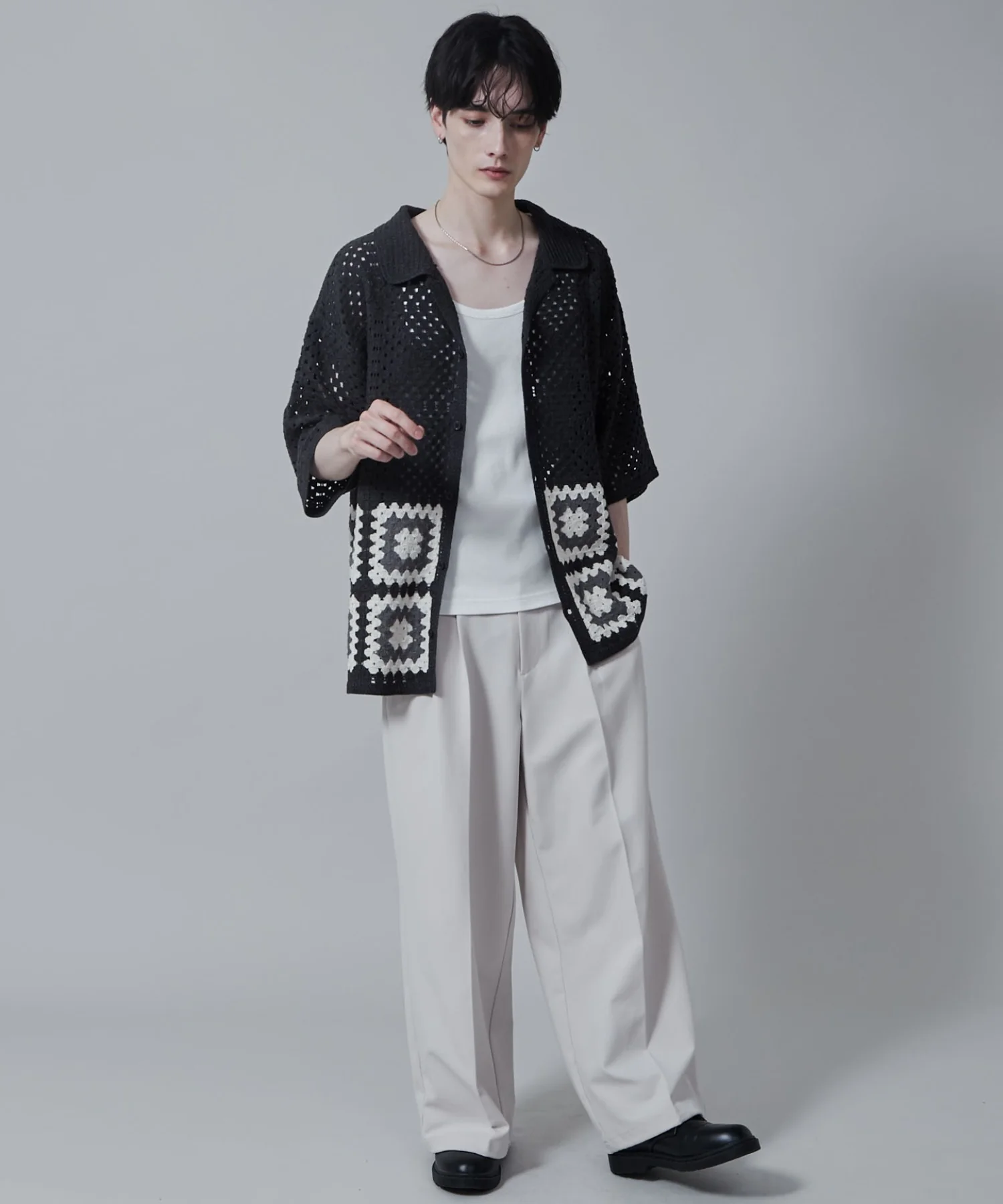クロシェラインニットシャツ（S） - Image 25