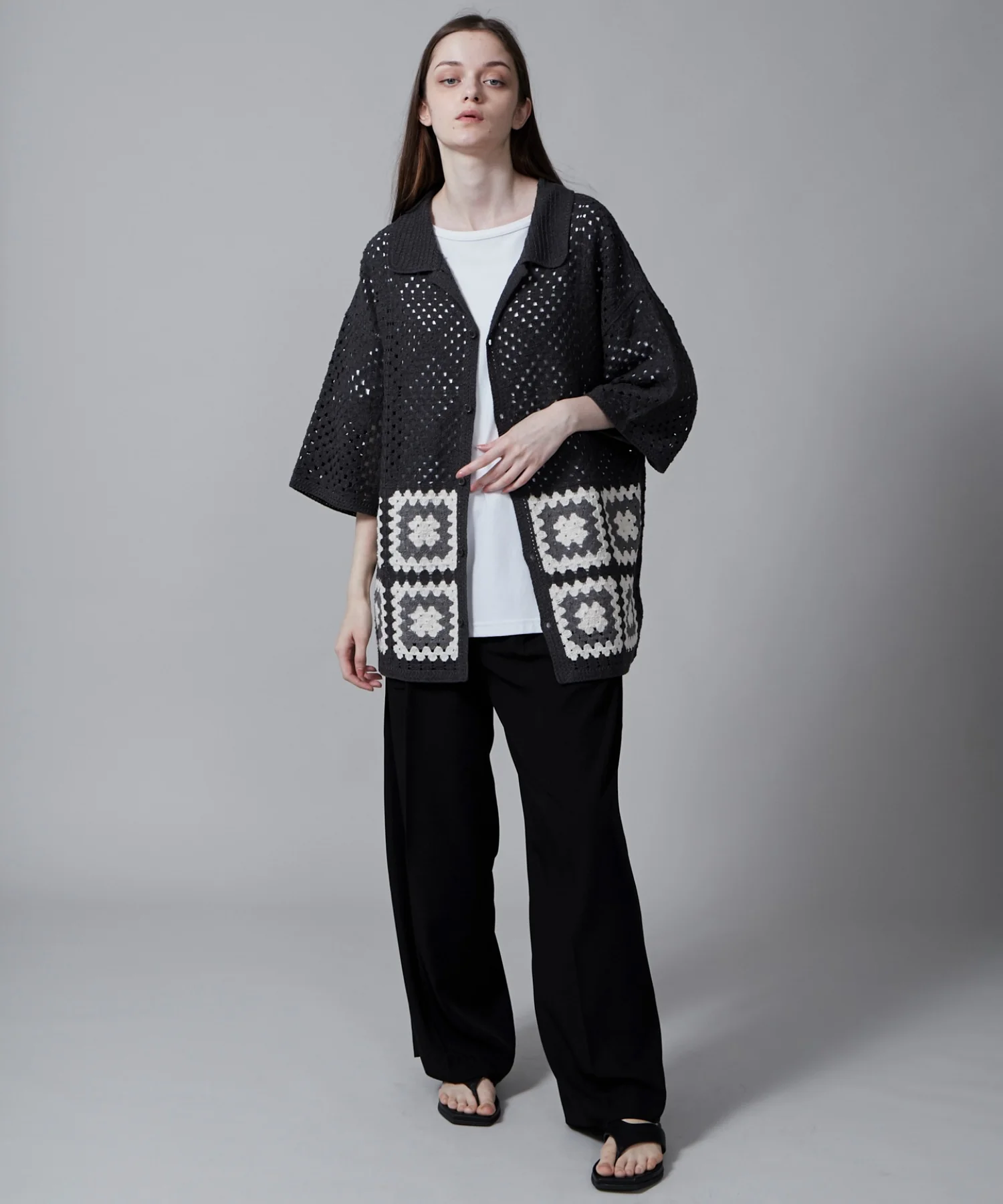 クロシェラインニットシャツ（S） - Image 33