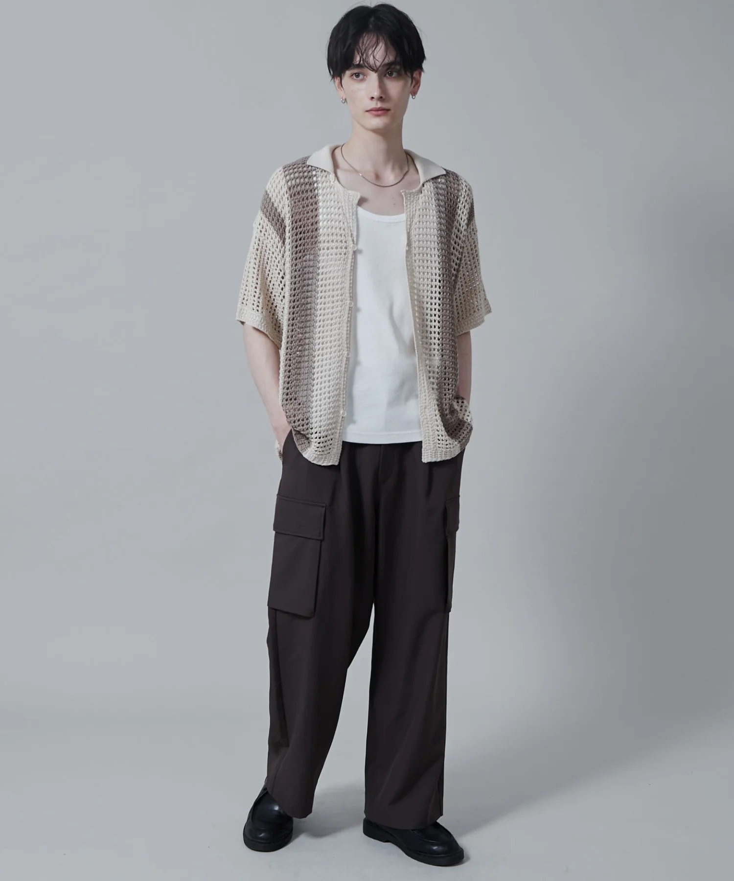 マルチストライプニットシャツ（S） - Image 28