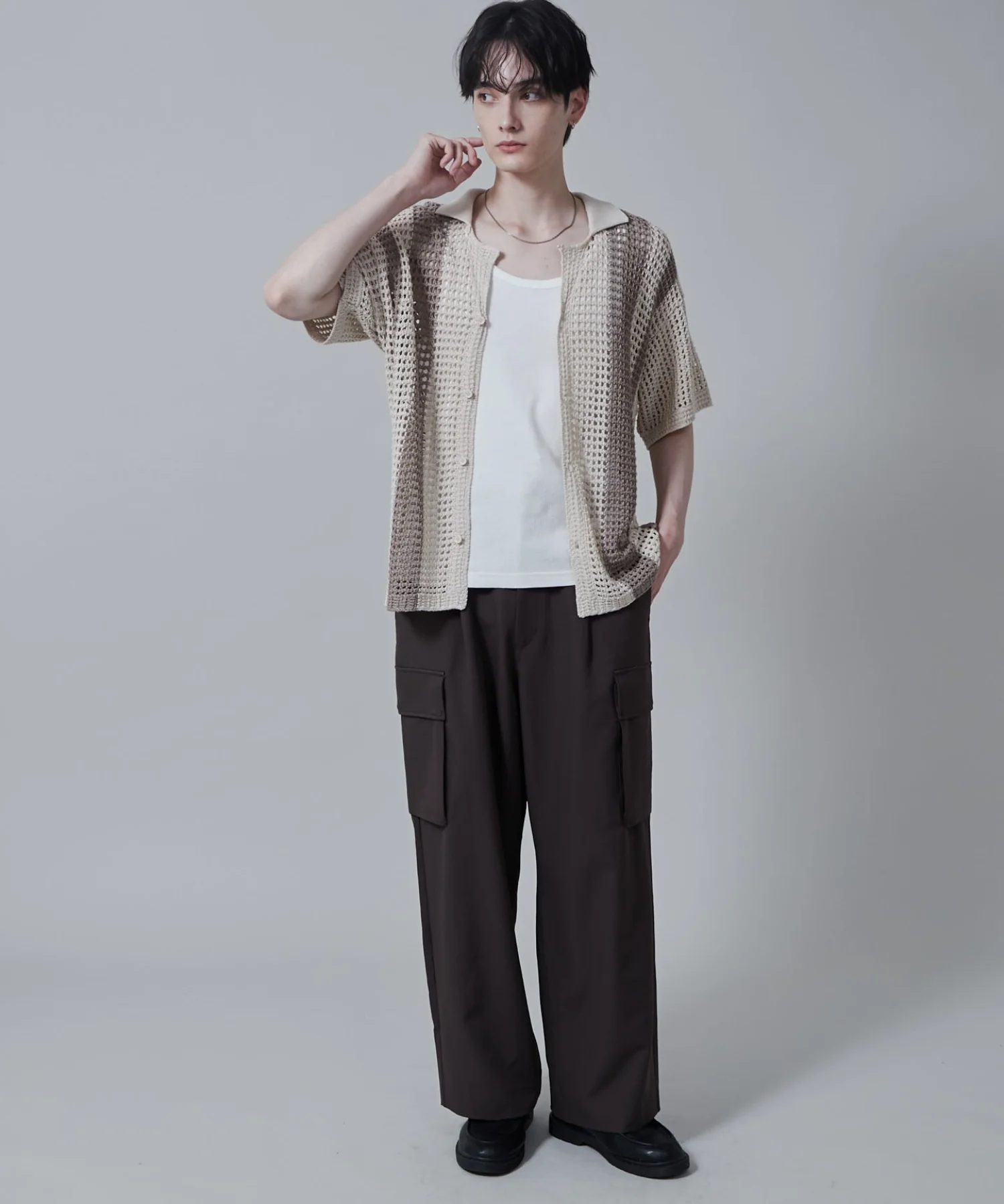 マルチストライプニットシャツ（S） - Image 29