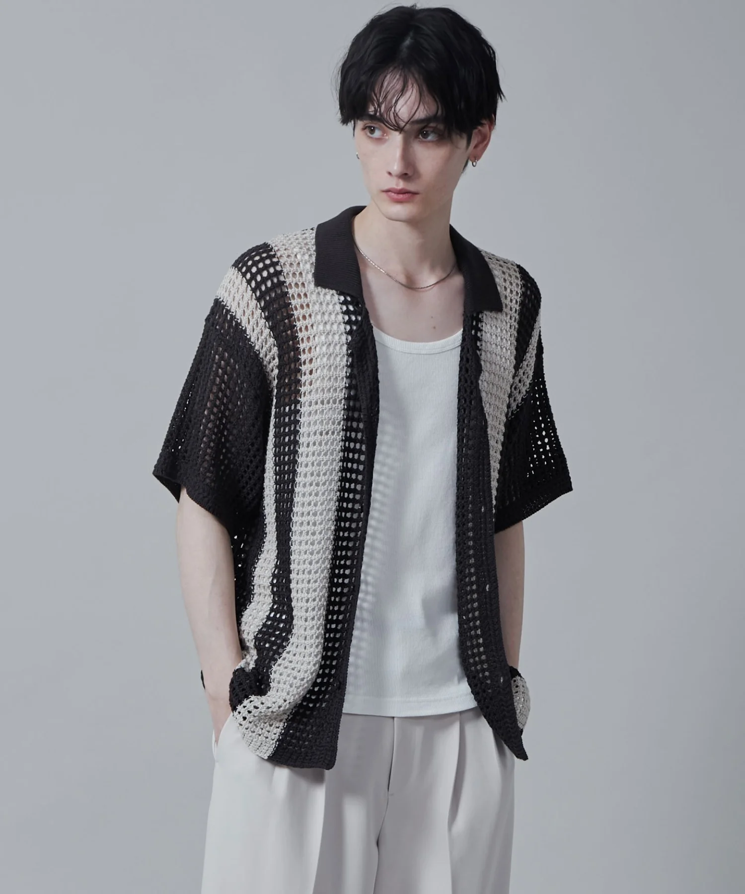 マルチストライプニットシャツ（S） - Image 42