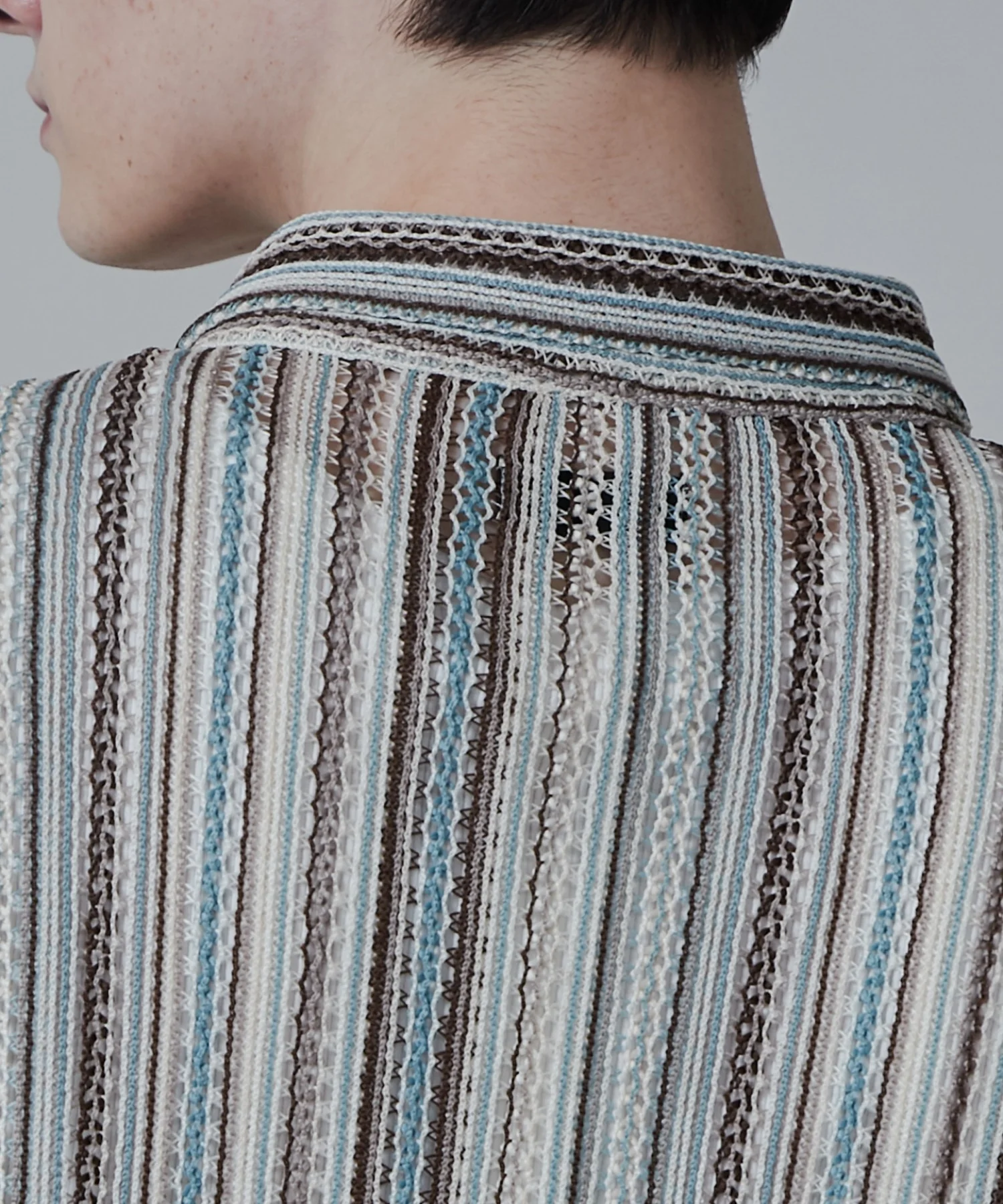 ストライプメッシュBIGシャツ（S） - Image 10