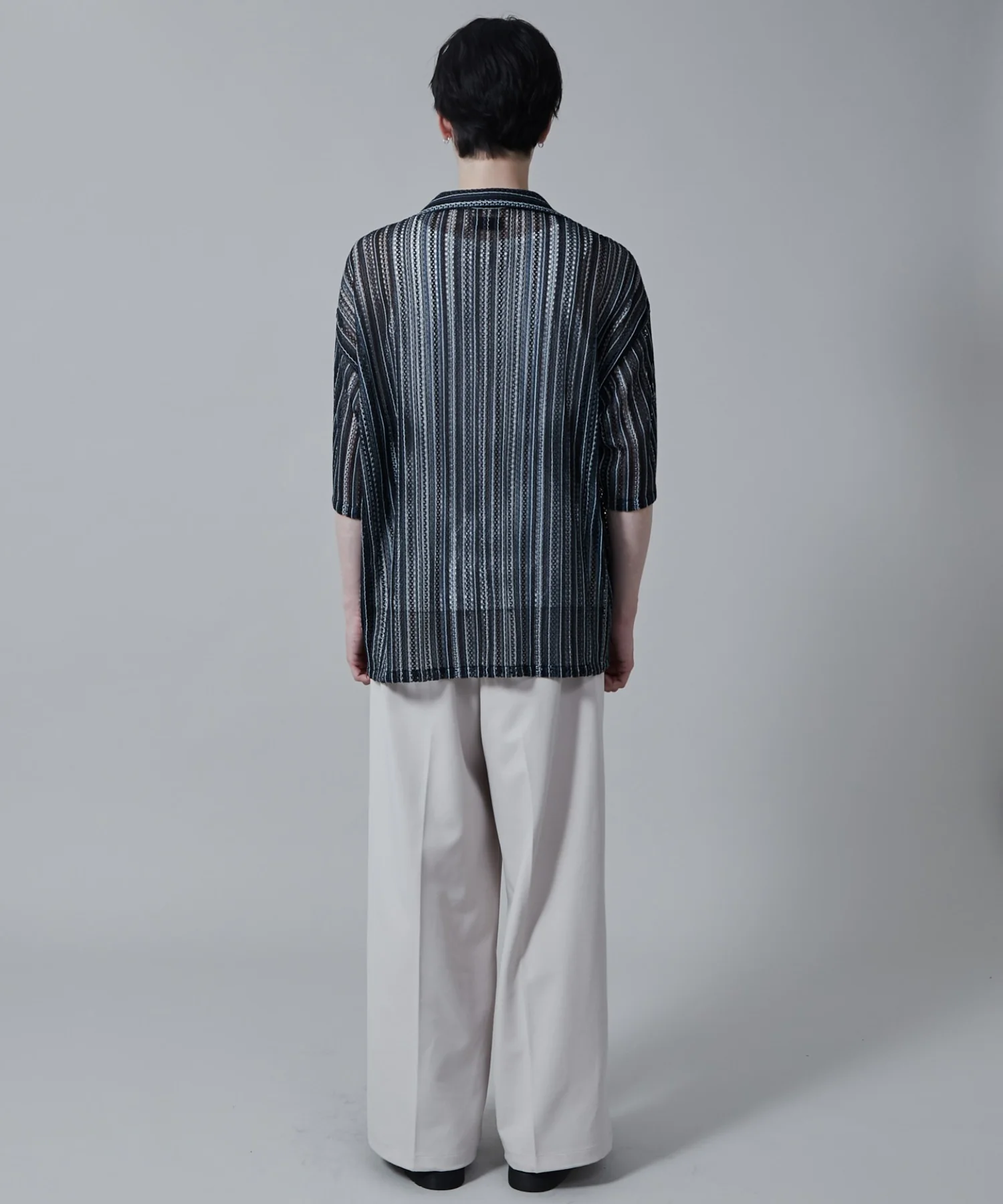 ストライプメッシュBIGシャツ（S） - Image 27