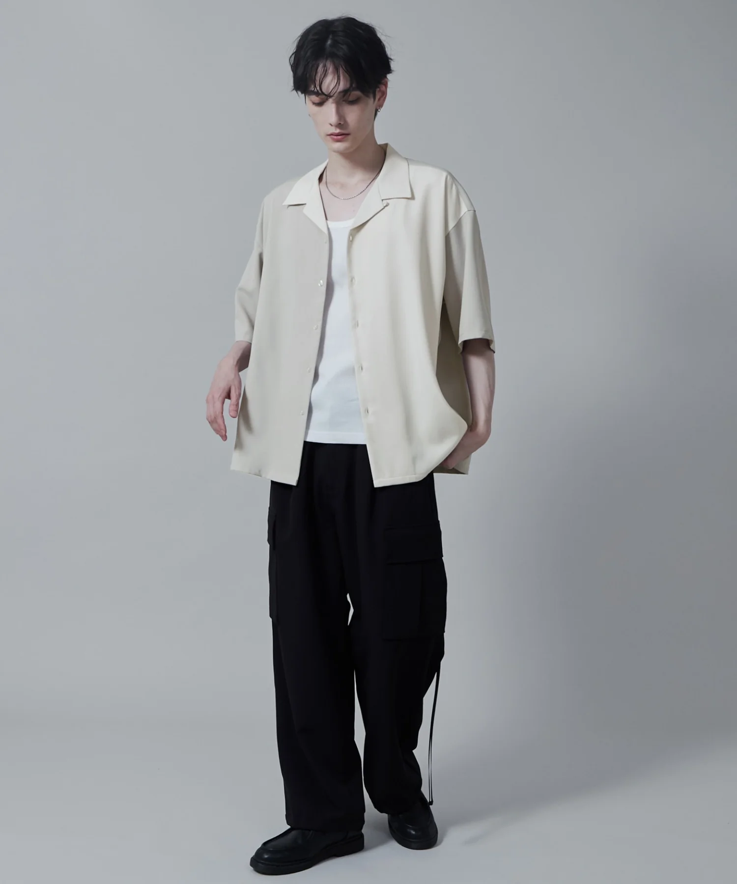 カラーブロックオープンカラーシャツ(S) - Image 16