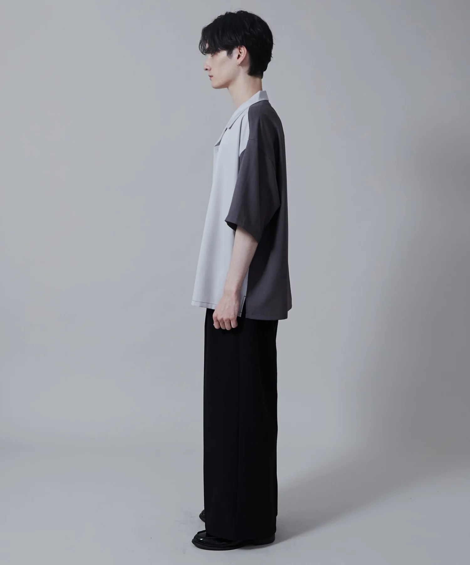 カラーブロックオープンカラーシャツ(S) - Image 19
