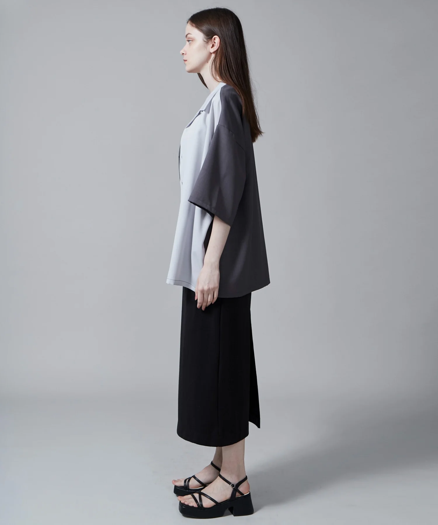 カラーブロックオープンカラーシャツ(S) - Image 27