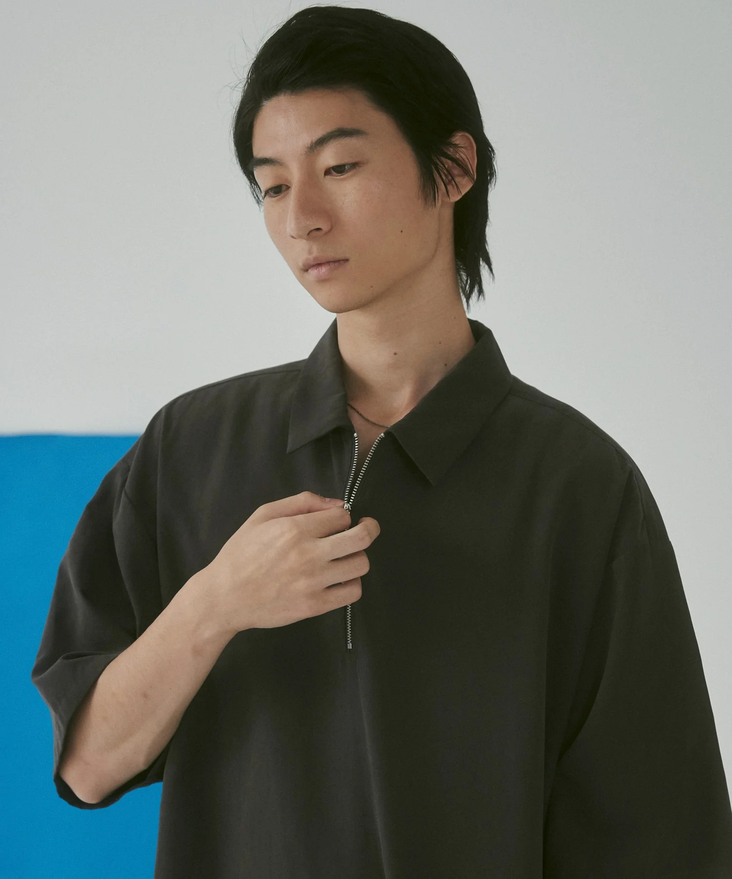 アイススウェードハーフジップシャツ(S) - Image 3