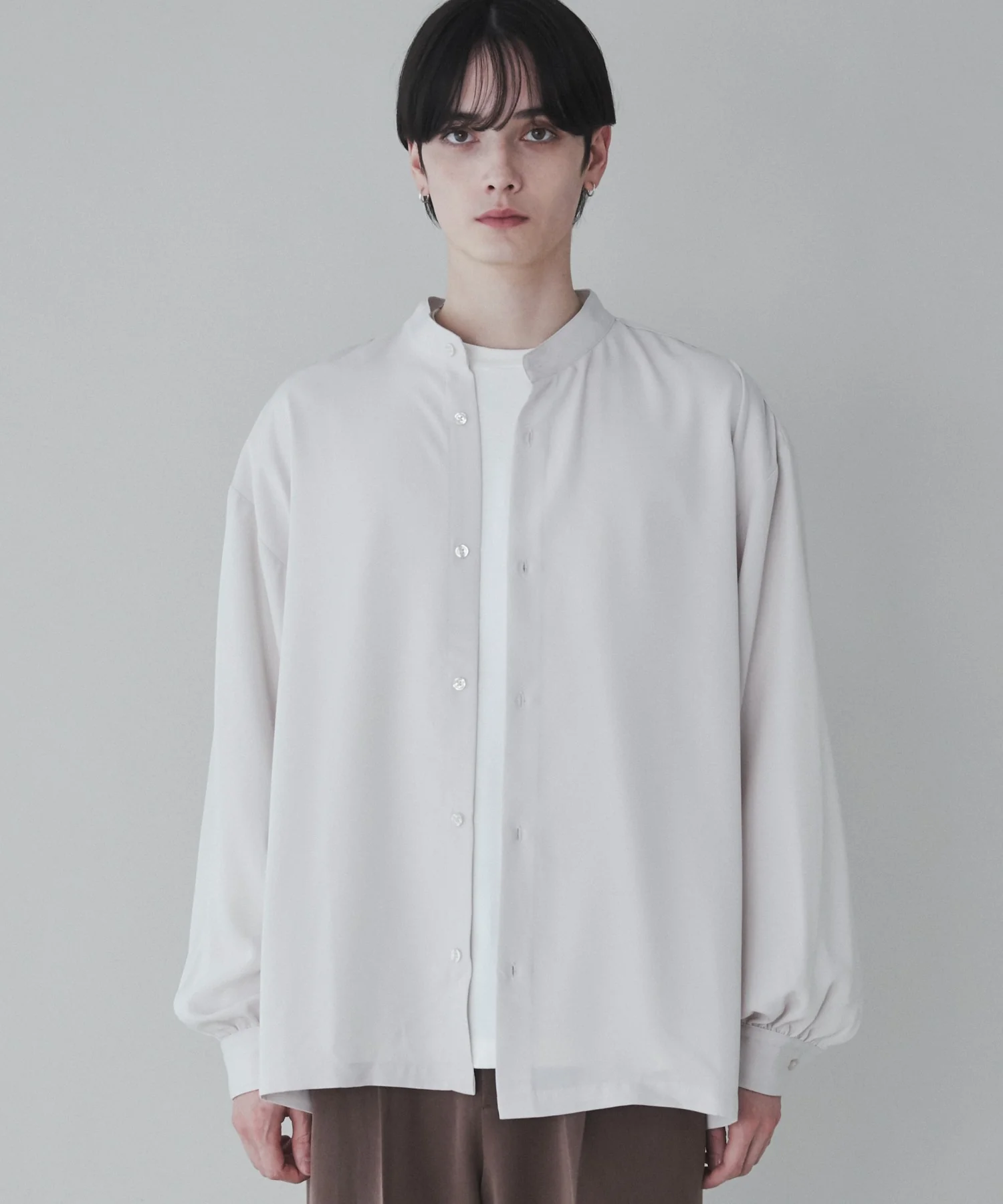 トロミBIGバンドカラーシャツ - Image 10