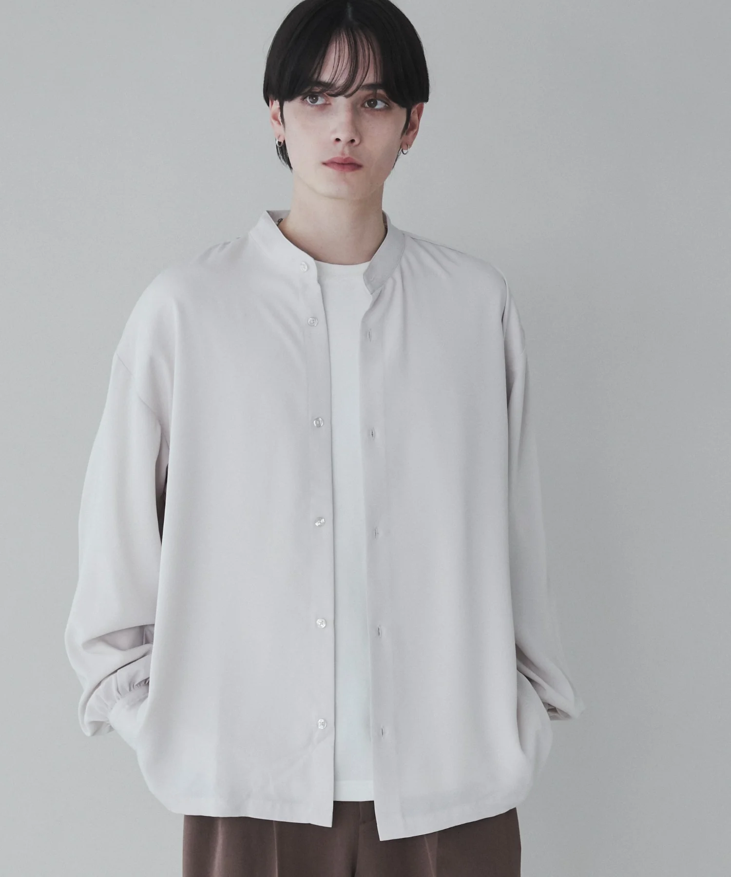 トロミBIGバンドカラーシャツ - Image 11