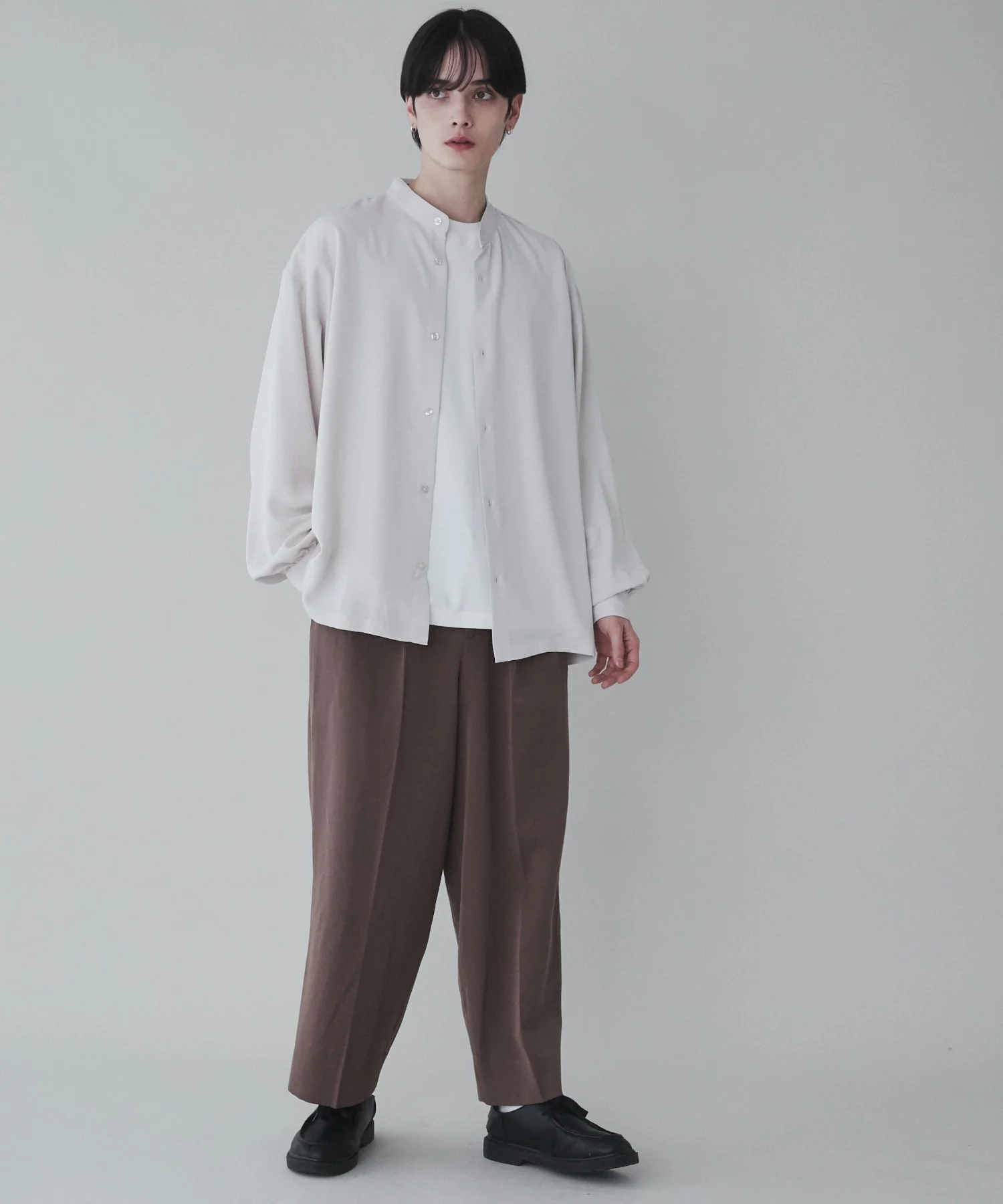 トロミBIGバンドカラーシャツ - Image 18