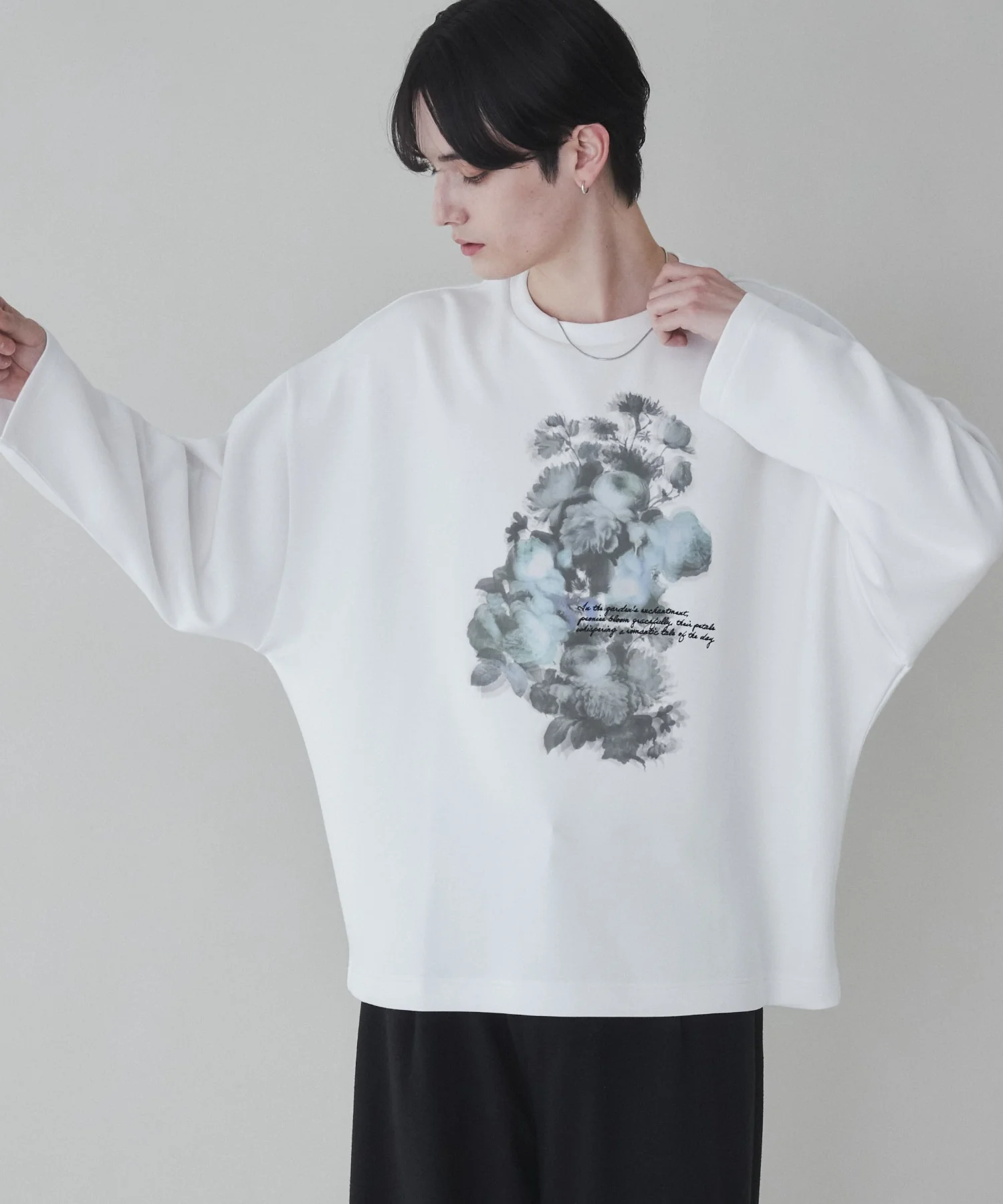トロミフラワーモチーフロンT - Image 15