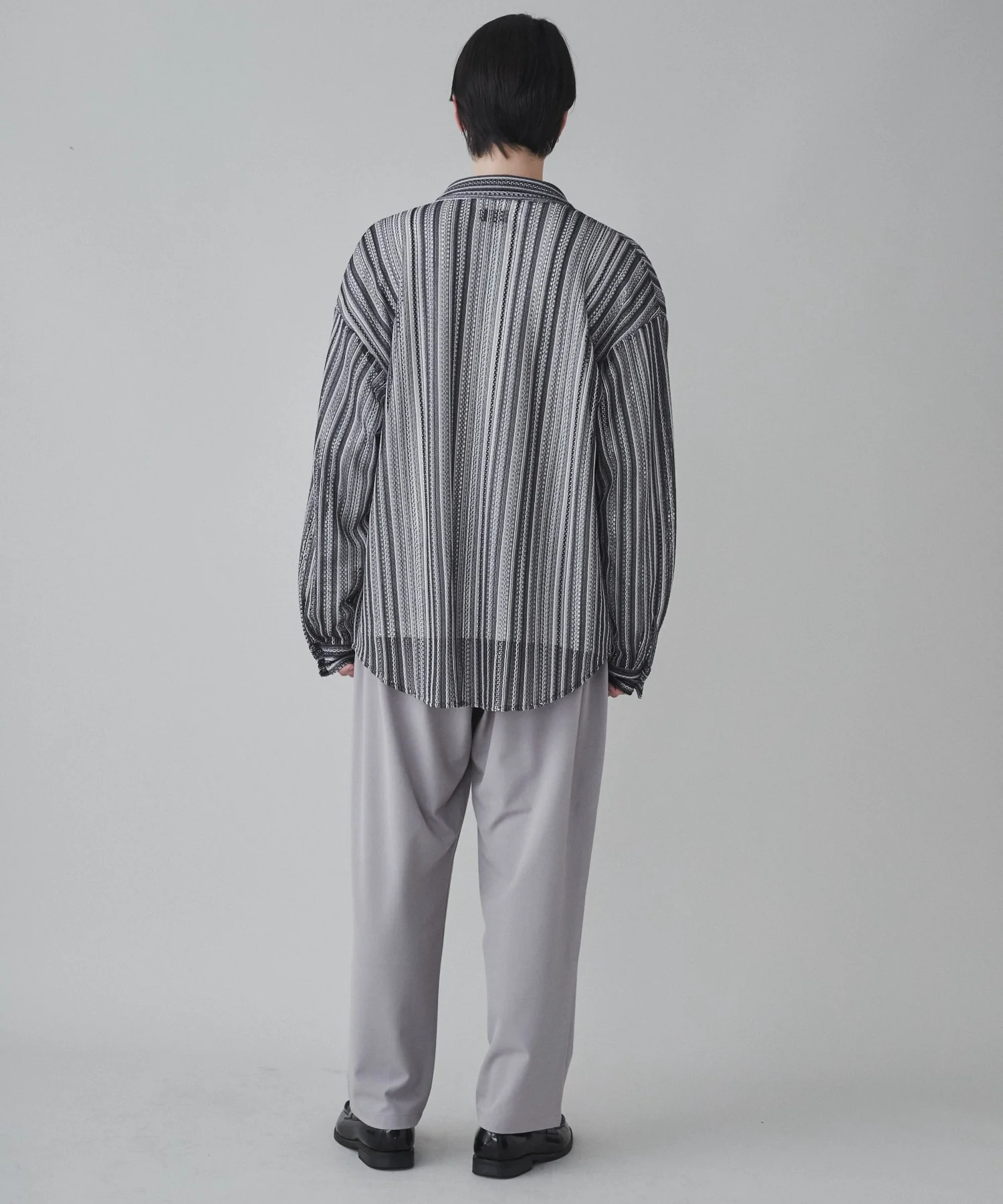 ストライプメッシュBIGシャツ - Image 17