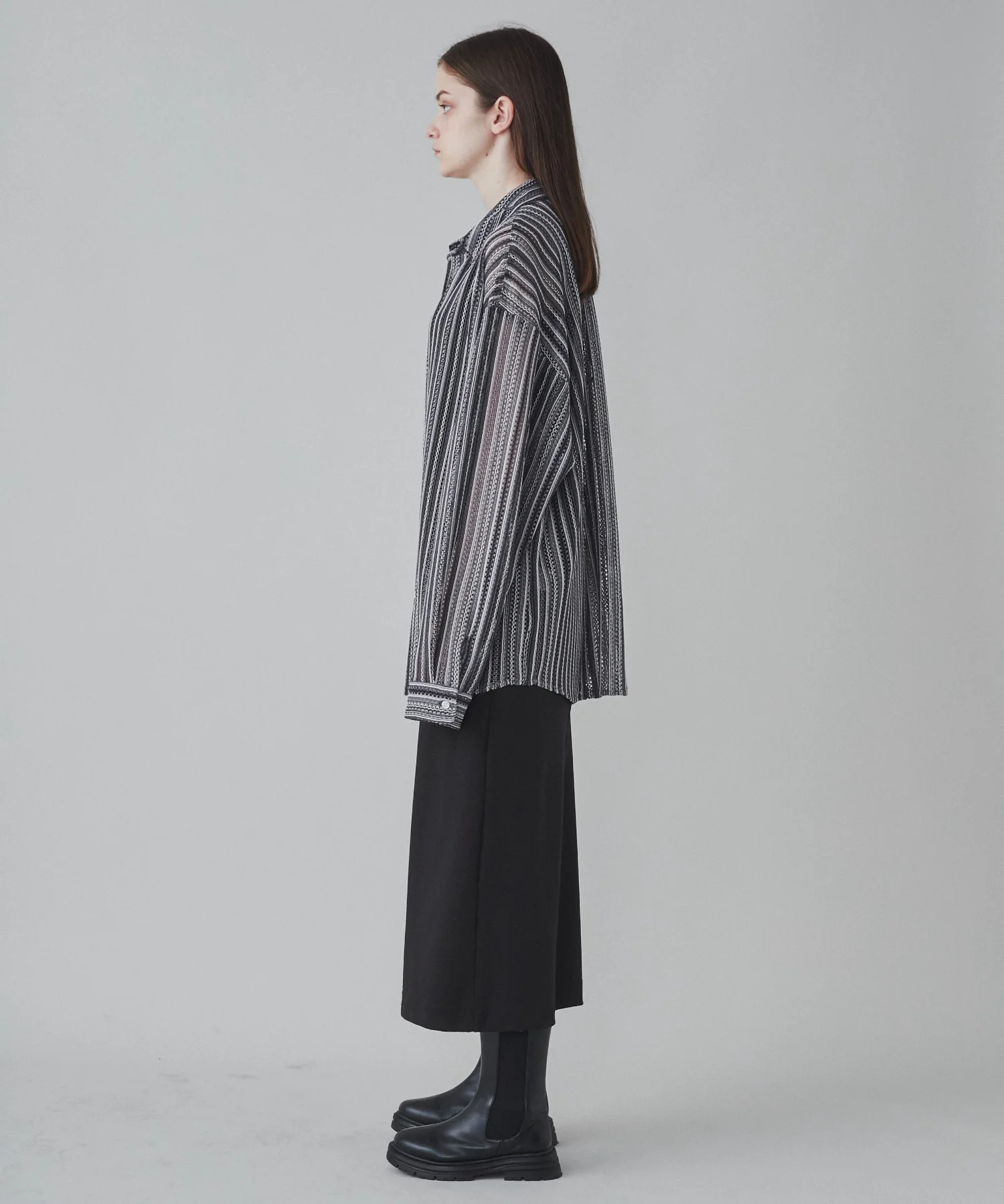ストライプメッシュBIGシャツ - Image 21
