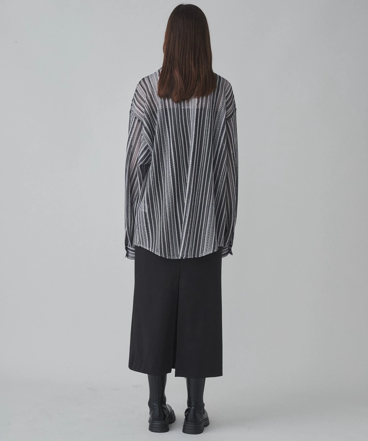 ストライプメッシュBIGシャツ - Image 22