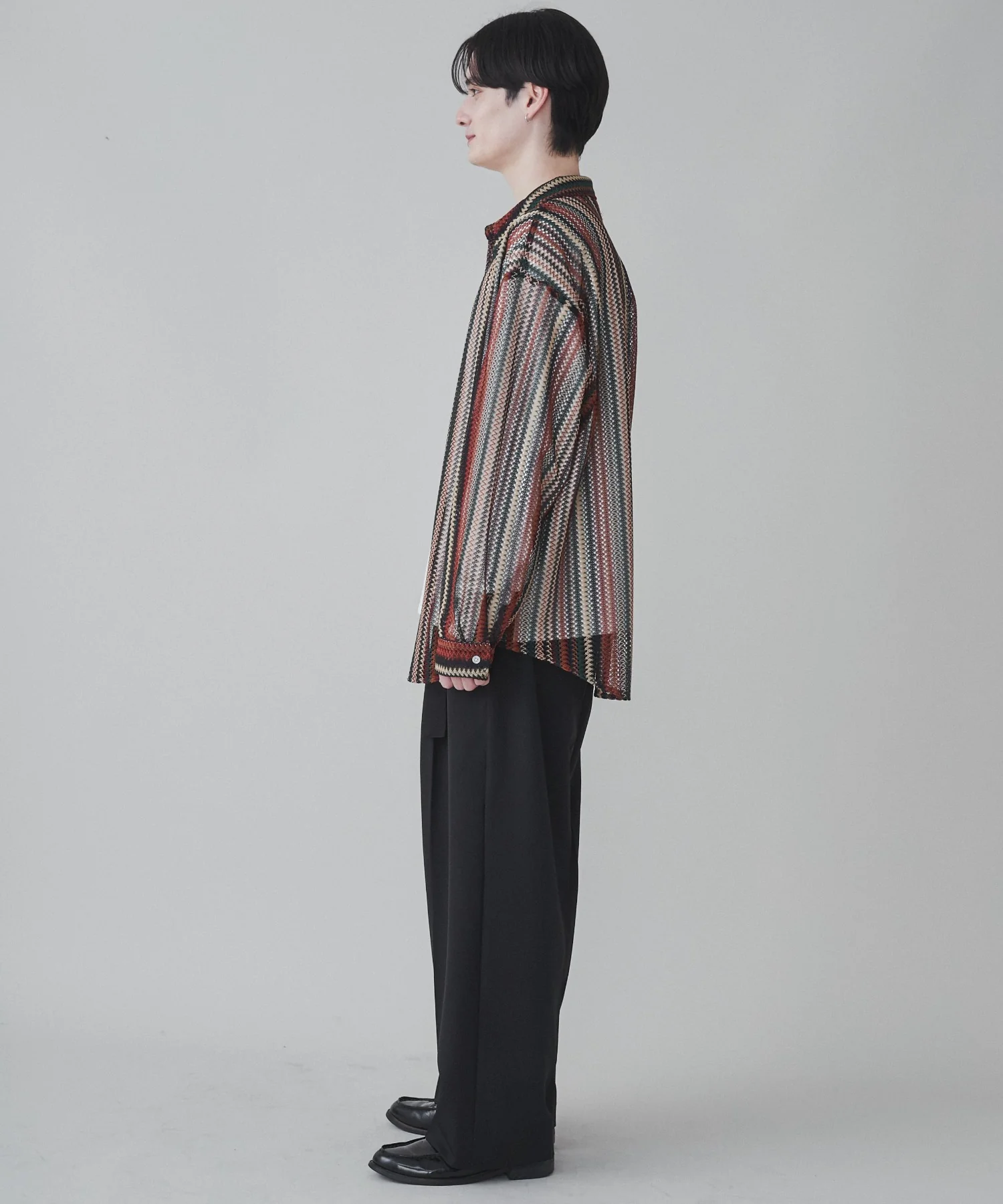 ストライプメッシュBIGシャツ - Image 28