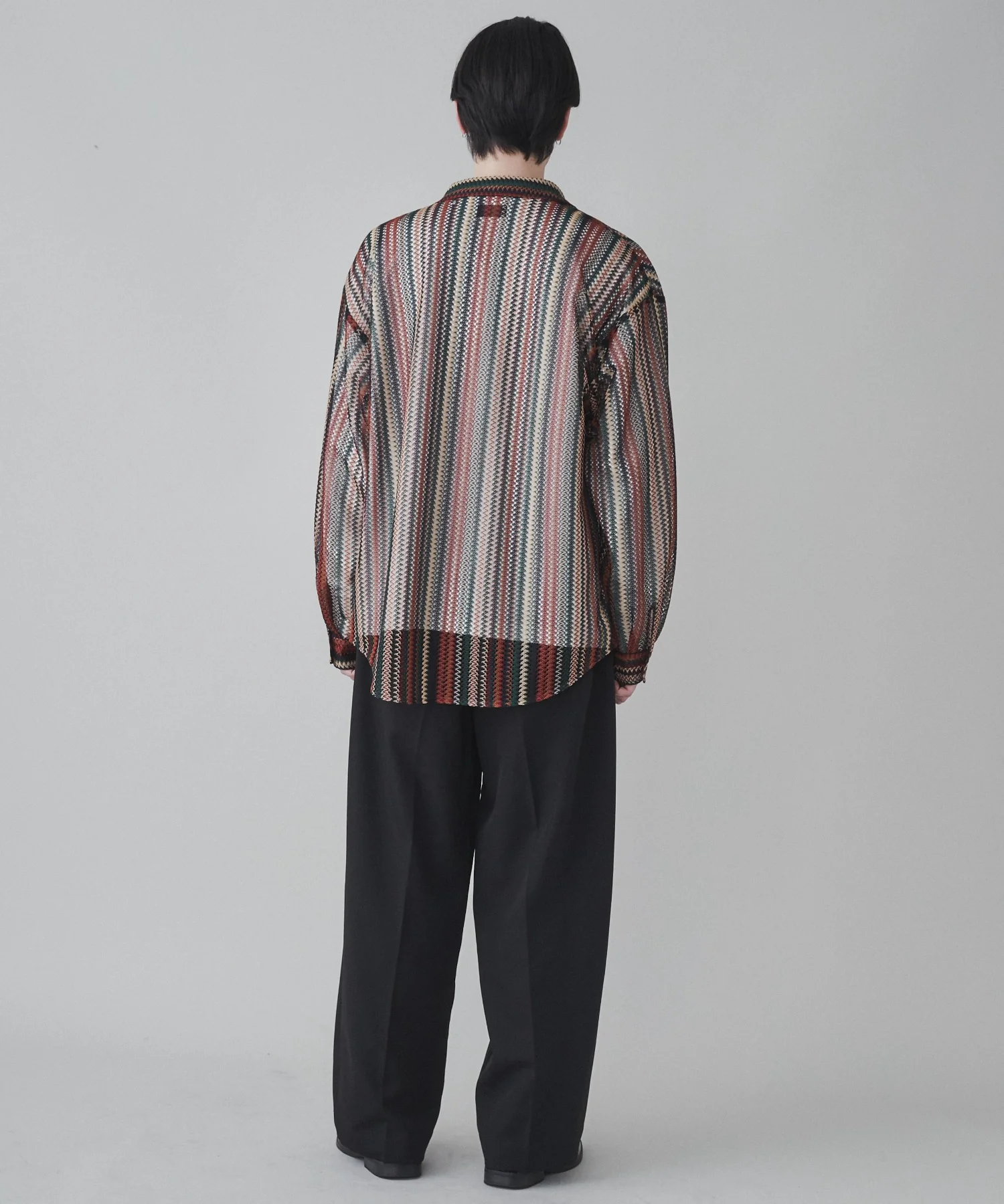 ストライプメッシュBIGシャツ - Image 29