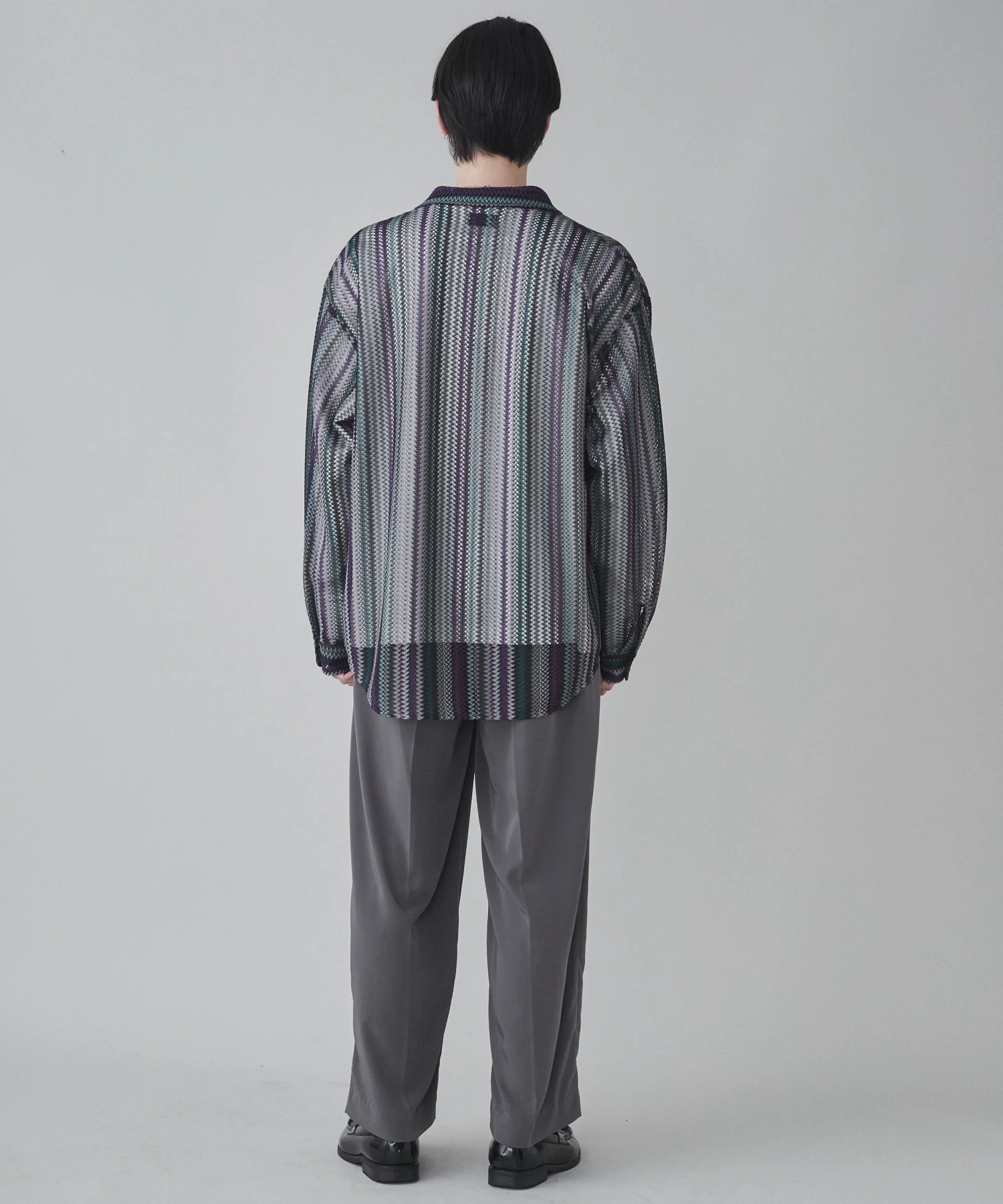 ストライプメッシュBIGシャツ - Image 35