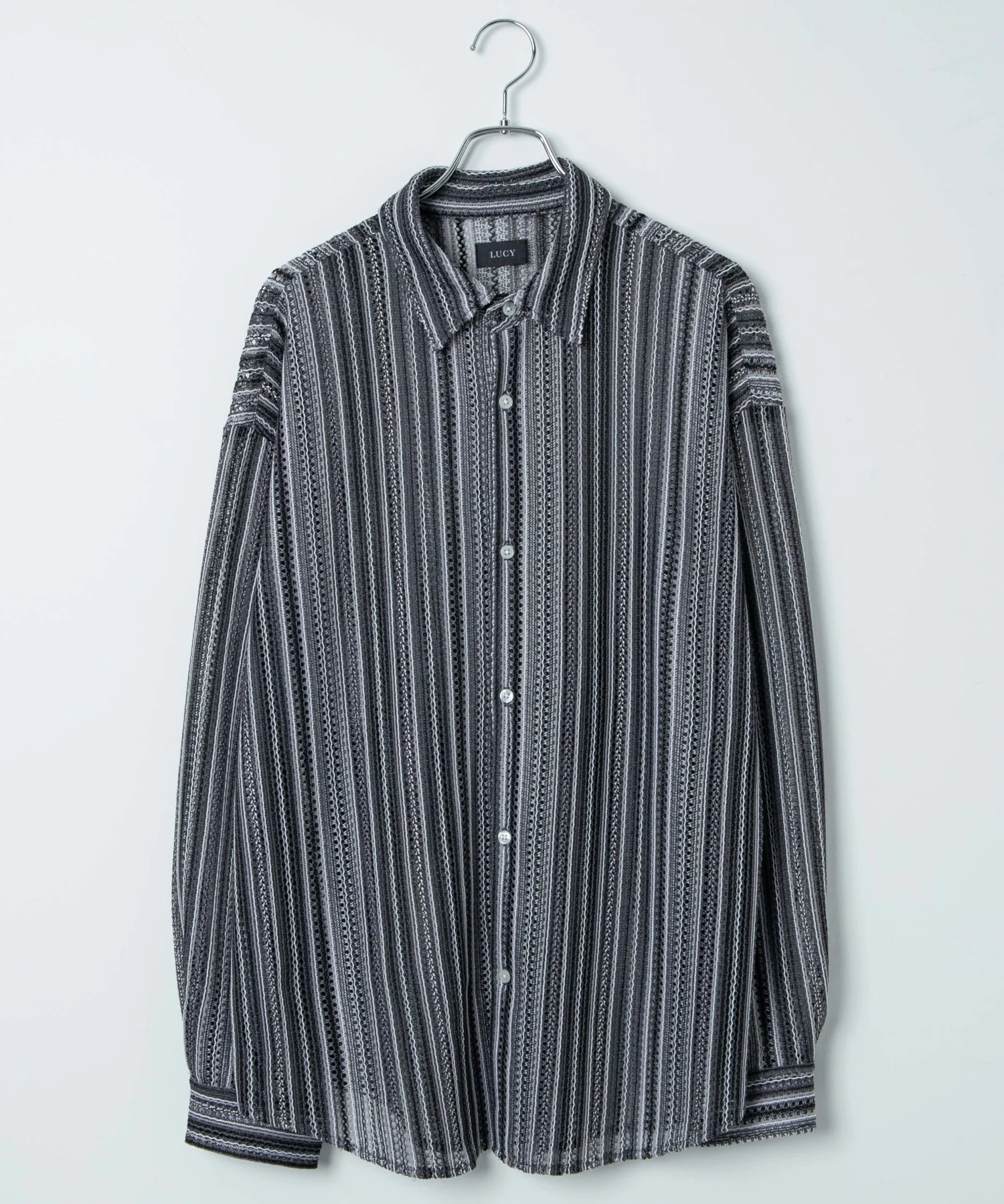 ストライプメッシュBIGシャツ - Image 38