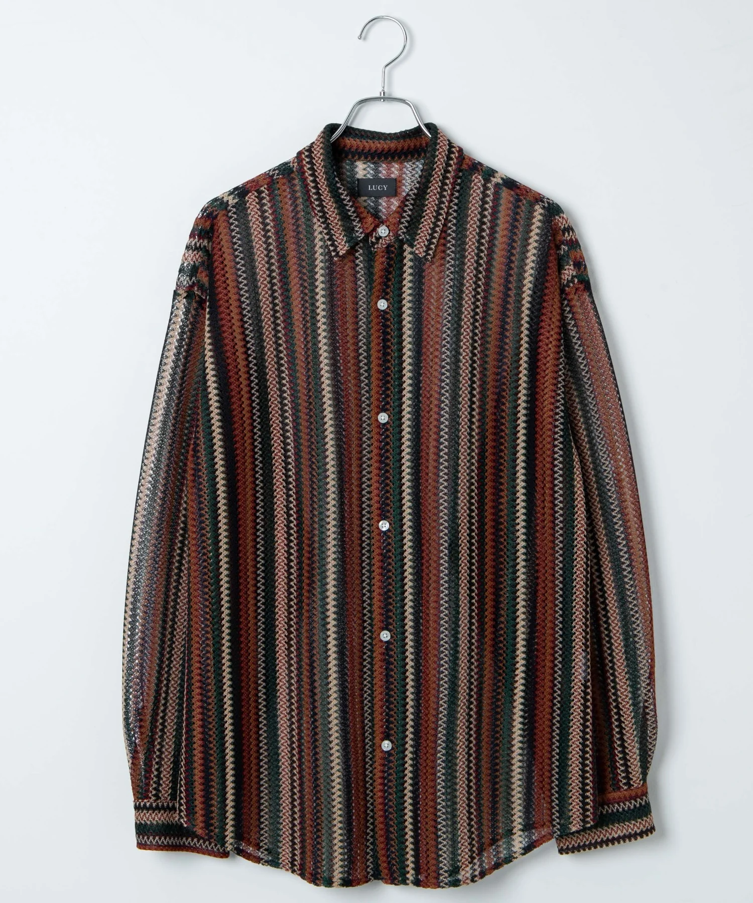 ストライプメッシュBIGシャツ - Image 39