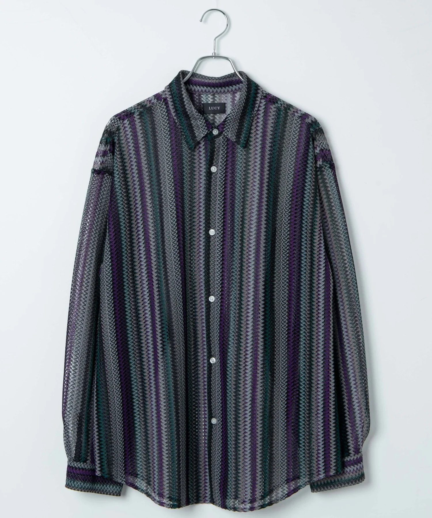 ストライプメッシュBIGシャツ - Image 40