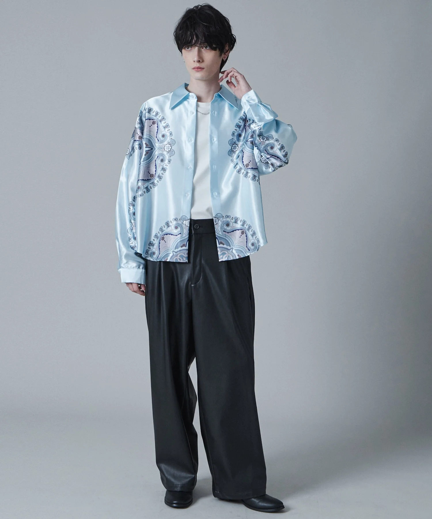 サテンプリントシャツ - Image 15