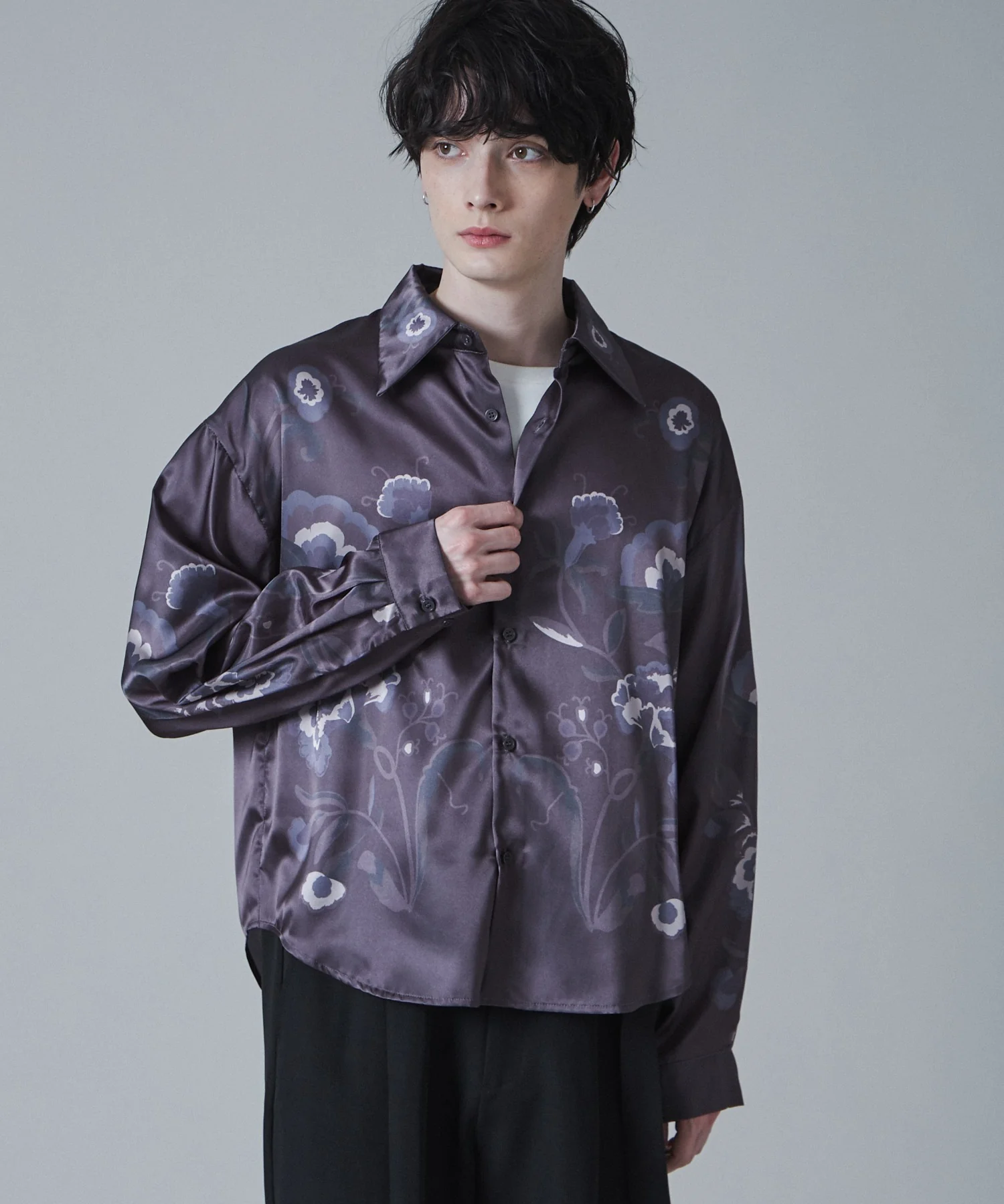 サテンプリントシャツ - Image 9