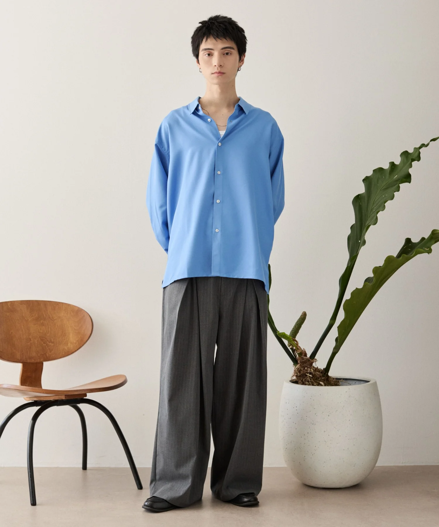 ルーズシルエットボックスシャツ（LS） - Image 14