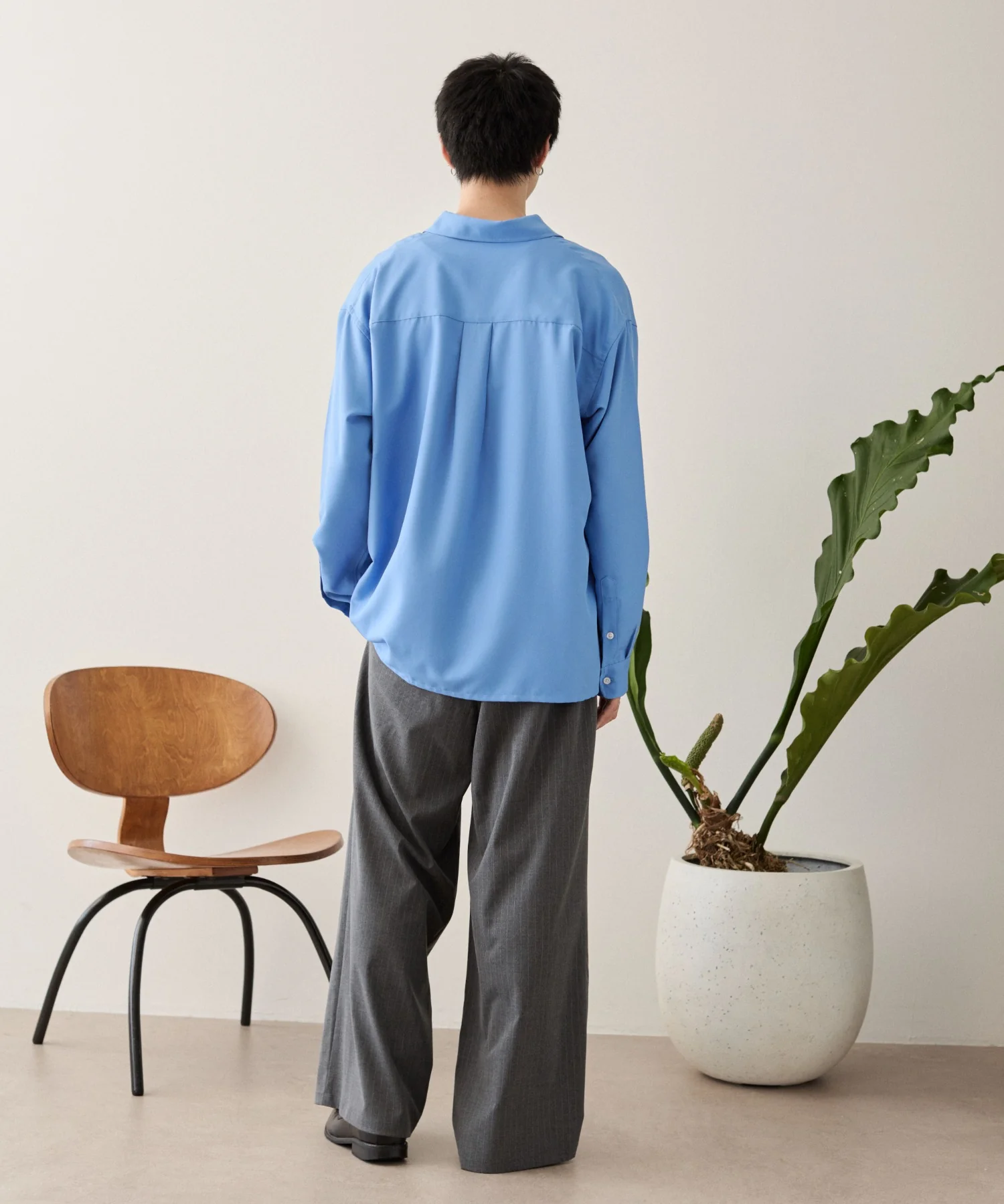 ルーズシルエットボックスシャツ（LS） - Image 16