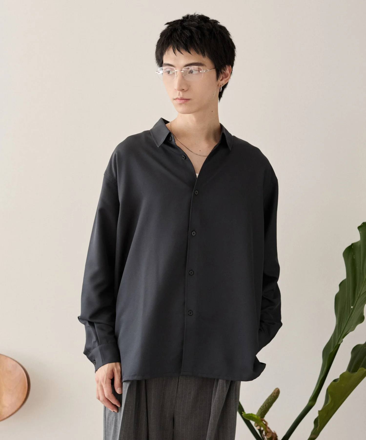 ルーズシルエットボックスシャツ（LS） - Image 29