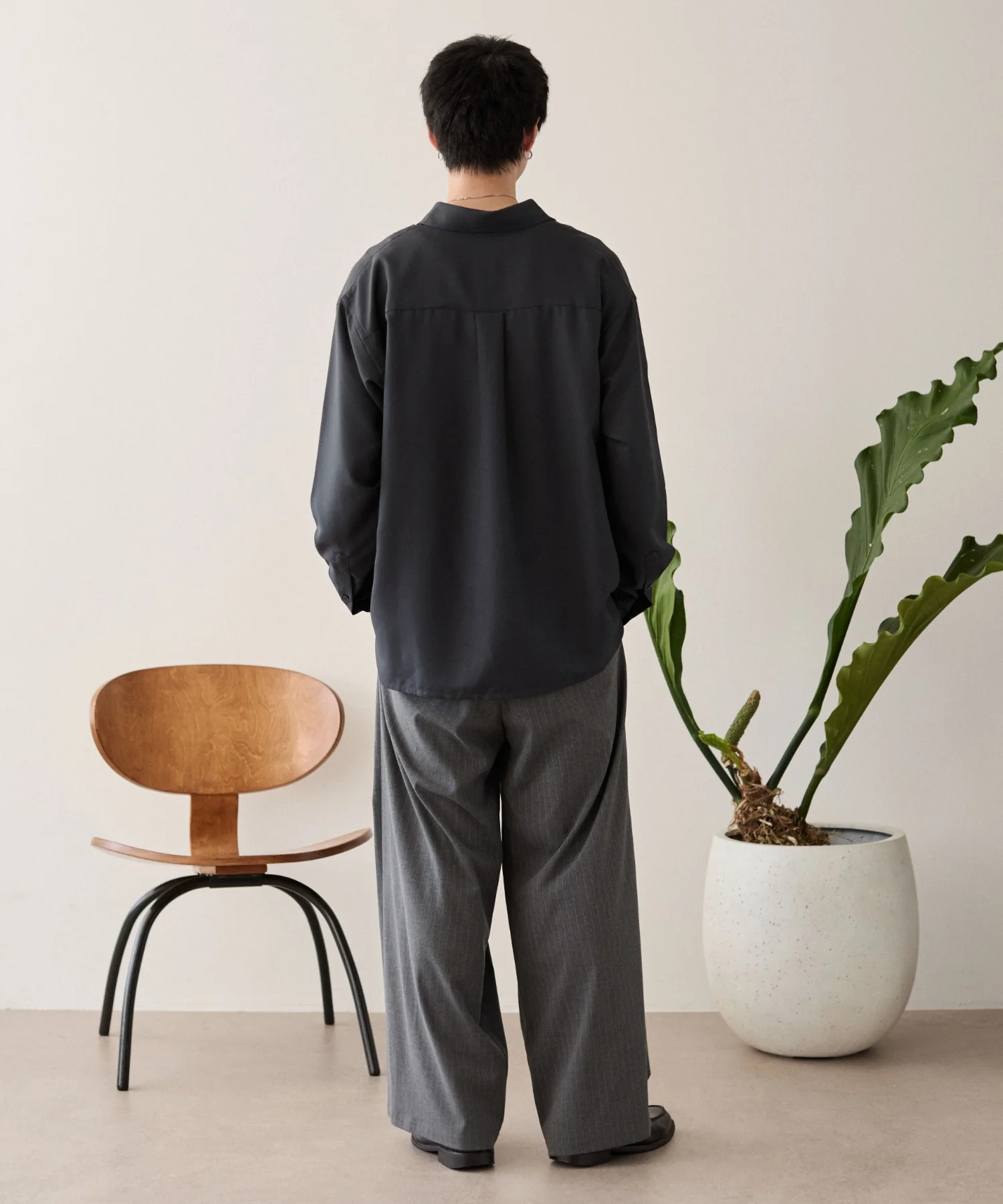 ルーズシルエットボックスシャツ（LS） - Image 32