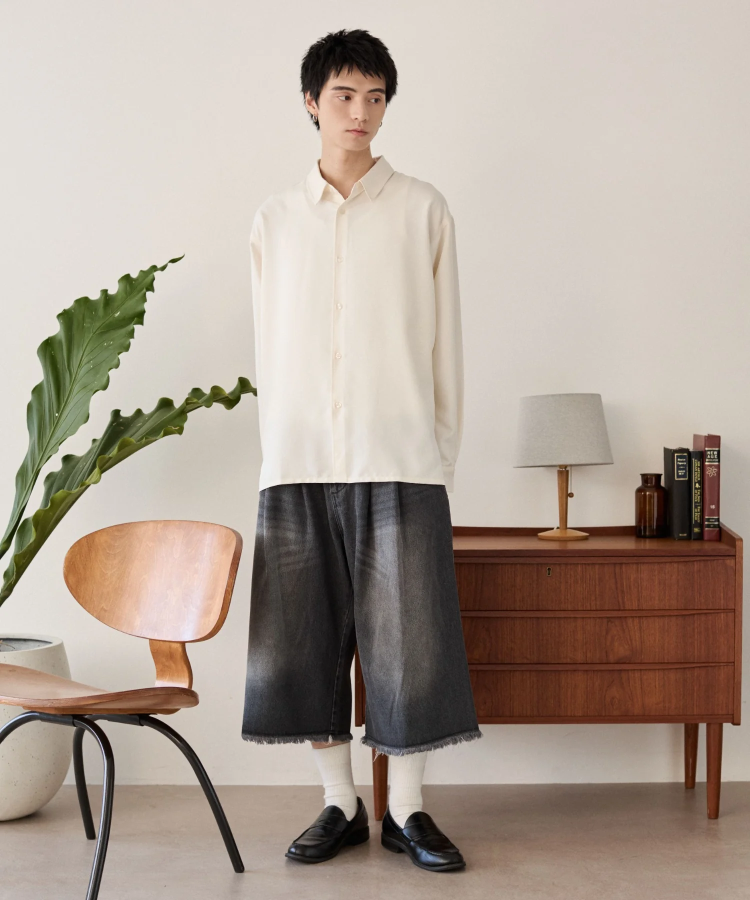 ルーズシルエットボックスシャツ（LS） - Image 5